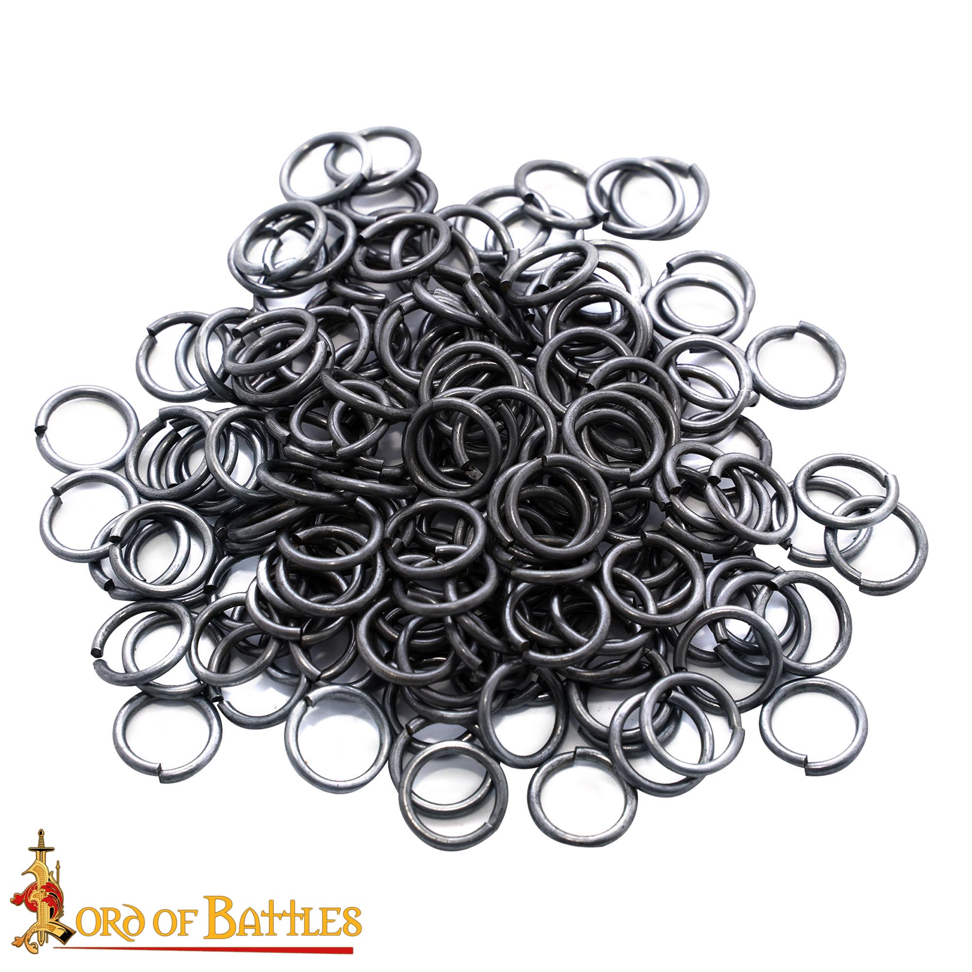 Imagen única de: Anillos Sueltos de Acero - Anillo Conificado de 9 Mm - Calibre 16, Acabado Natural - 1kgs - Ideal para Bricolaje y Reparaciones de Cota de Malla