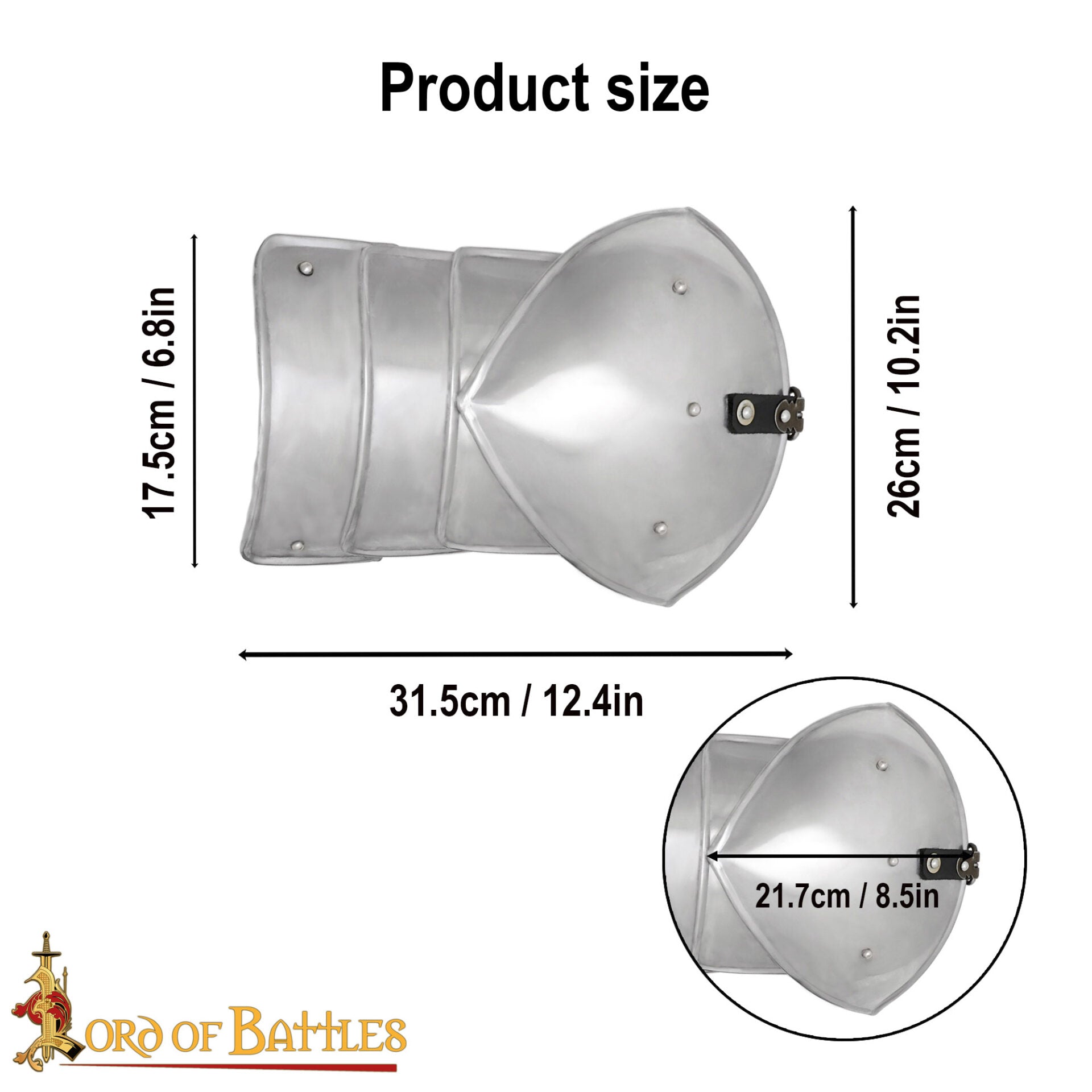 Imagen única de: Medieval Fantasy Soldado Pauldrons