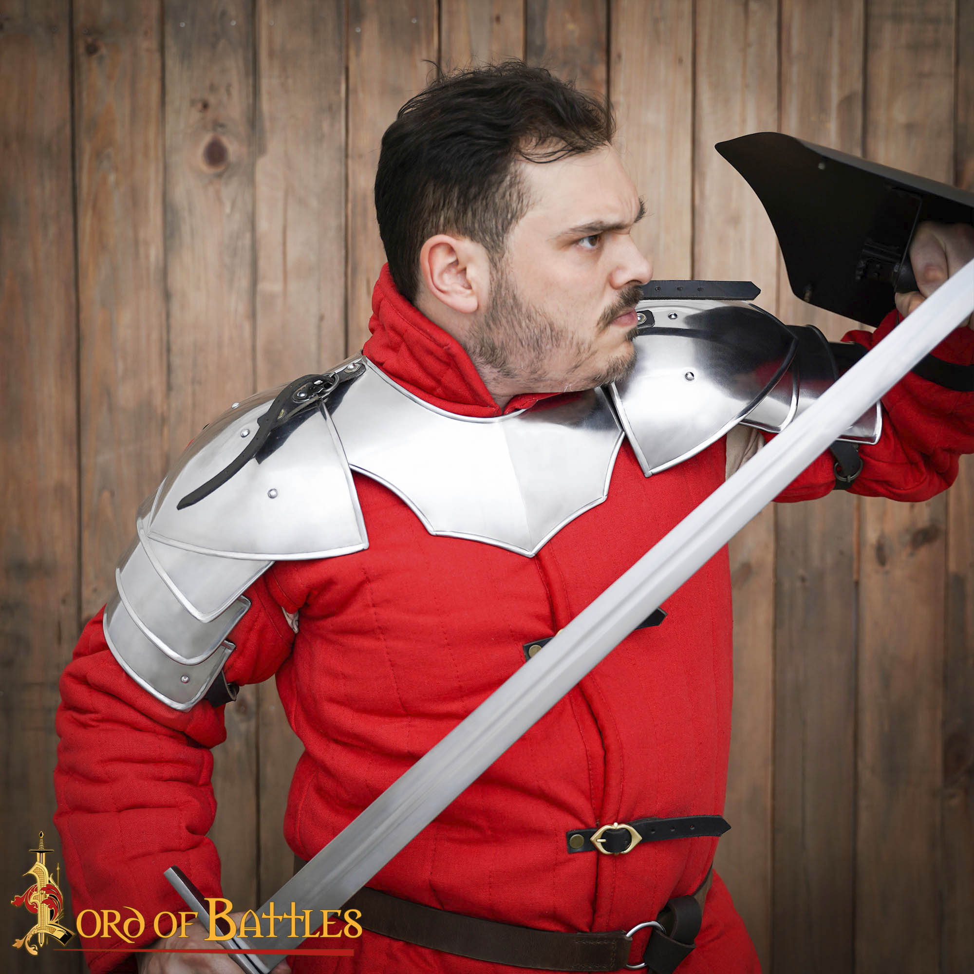 Imagen única de: Medieval Fantasy Soldado Pauldrons