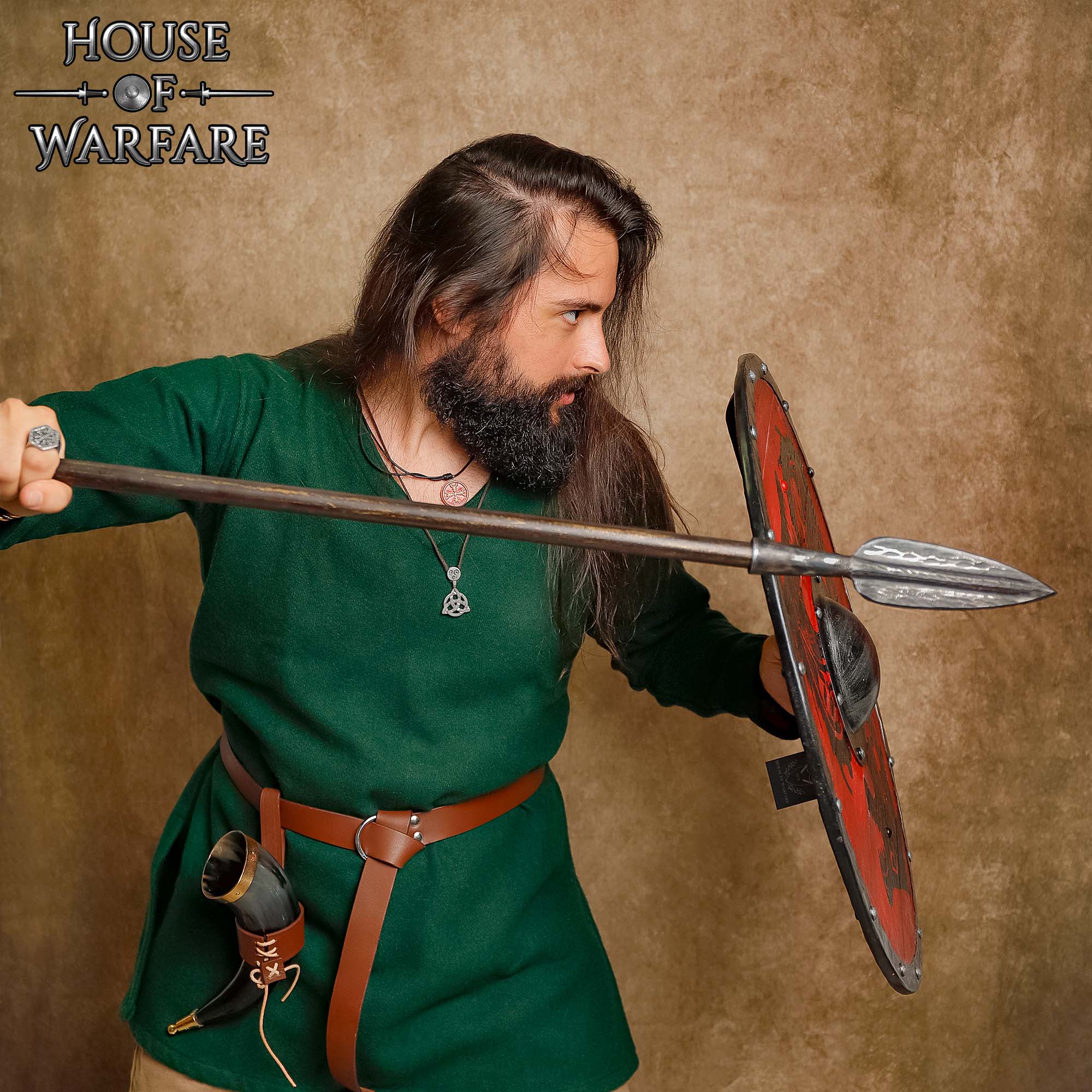 Punta de Lanza Medieval de Hoja Estriada de Acero Al Carbono Forjada a Mano para Lanza de Bricolaje, Larp y Exhibición - Imagen 2