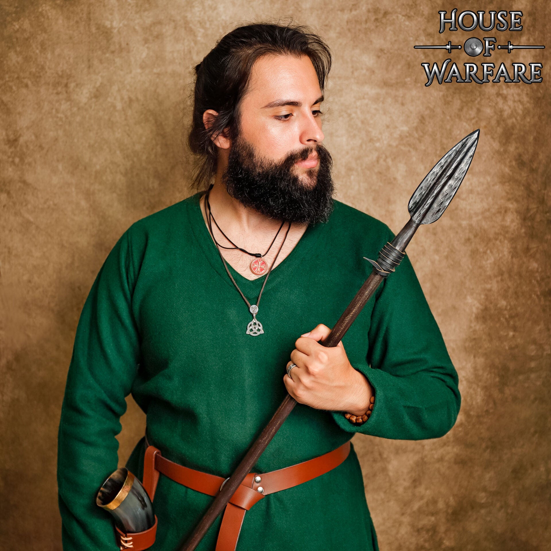 Punta de Lanza Medieval de Hoja Estriada de Acero Al Carbono Forjada a Mano para Lanza de Bricolaje, Larp y Exhibición - Imagen 1