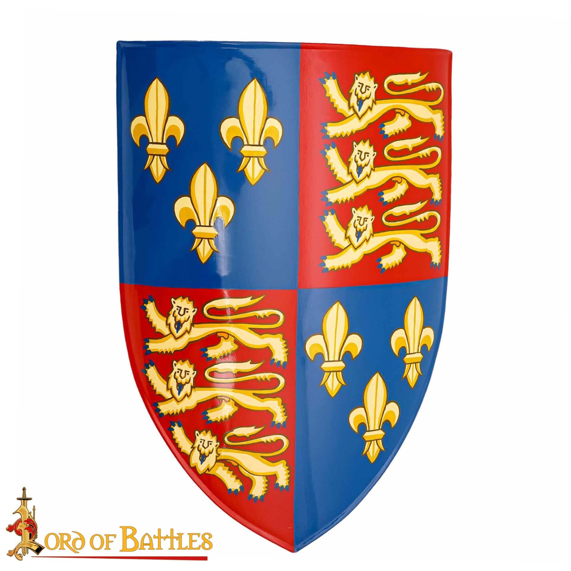 Imagen única de: Escudo Edward con Diseño de Flor - Acero Dulce Pintado Calibre 18