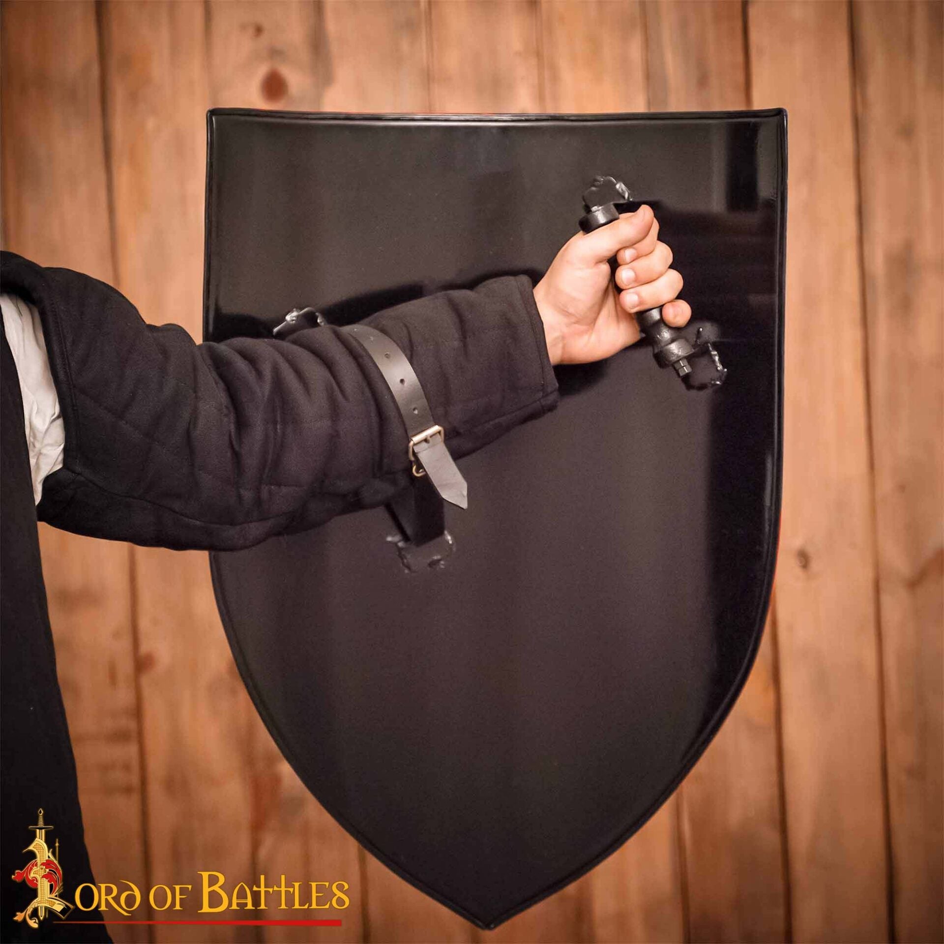 Imagen única de: Escudo Edward con Diseño de Flor - Acero Dulce Pintado Calibre 18