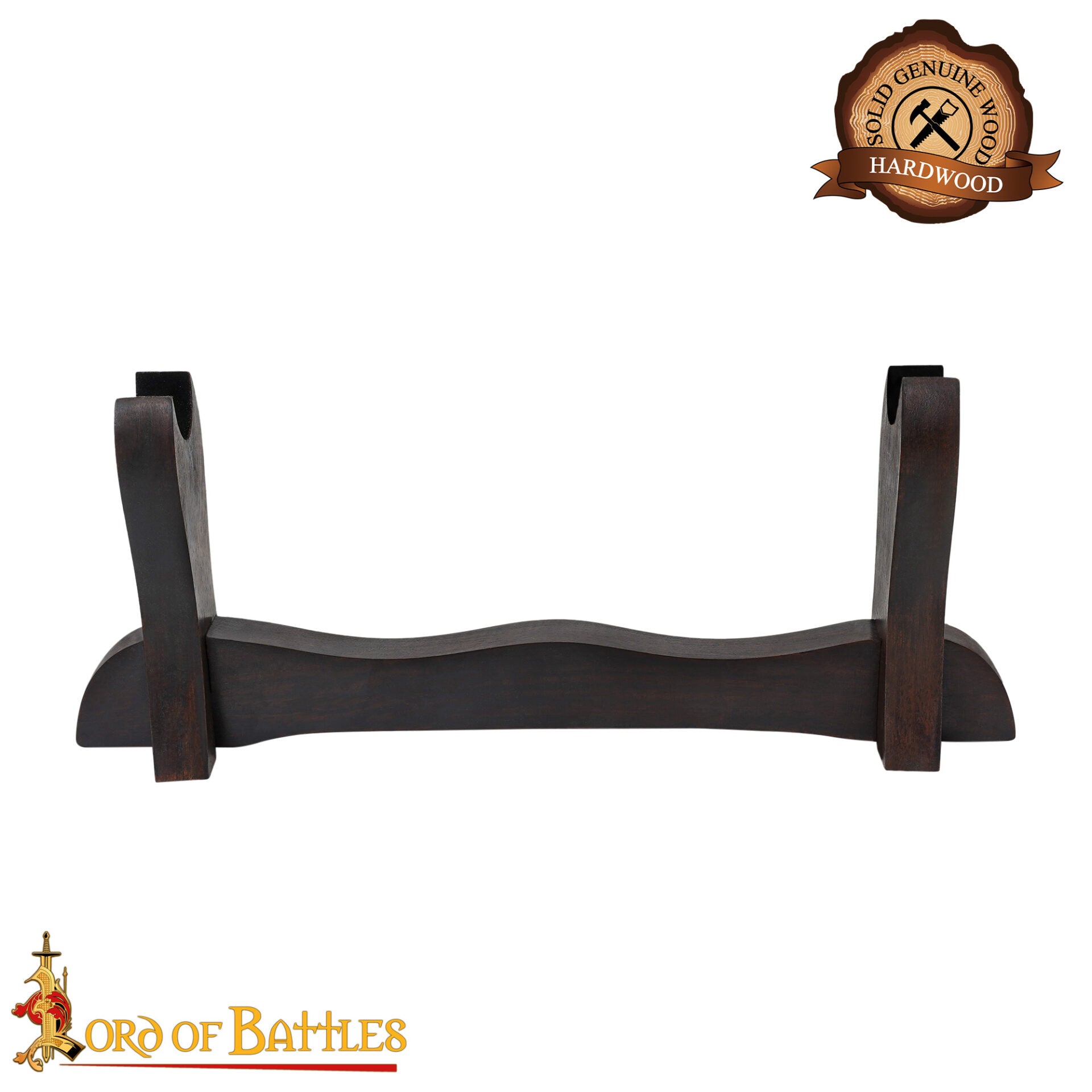 Expositor de Espadas Medievales de Madera de Un Solo Nivel con Fieltro de Terciopelo - Imagen 17