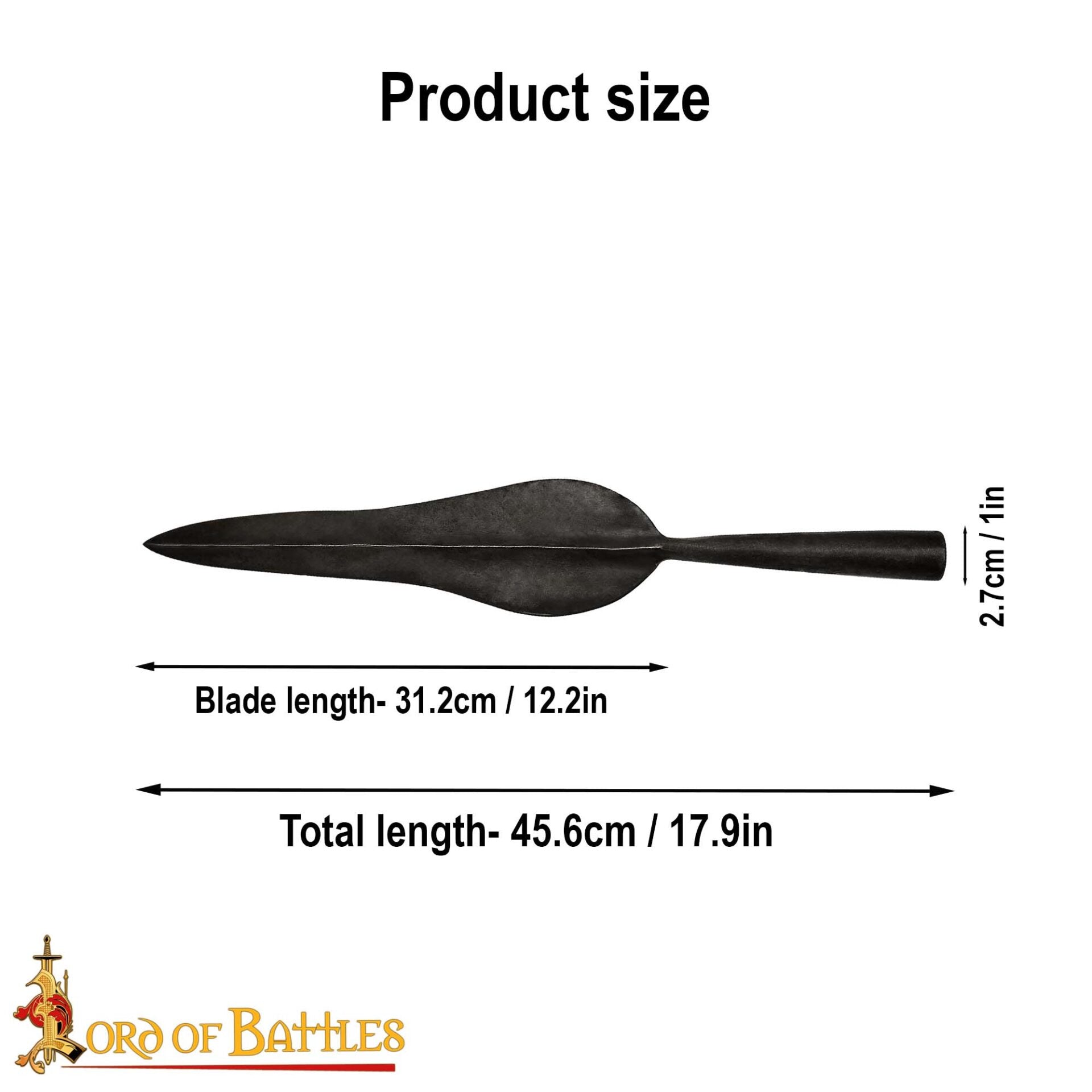 Imagen única de: Punta de Lanza Forjada a Mano