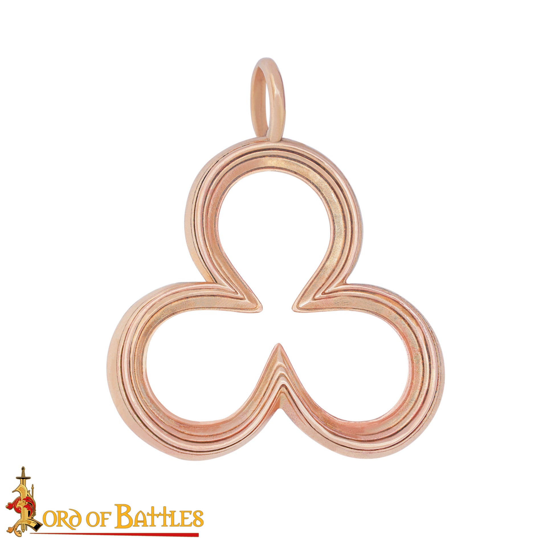 Imagen única de: Colgante Medieval Trébol - Bronce Artesanal
