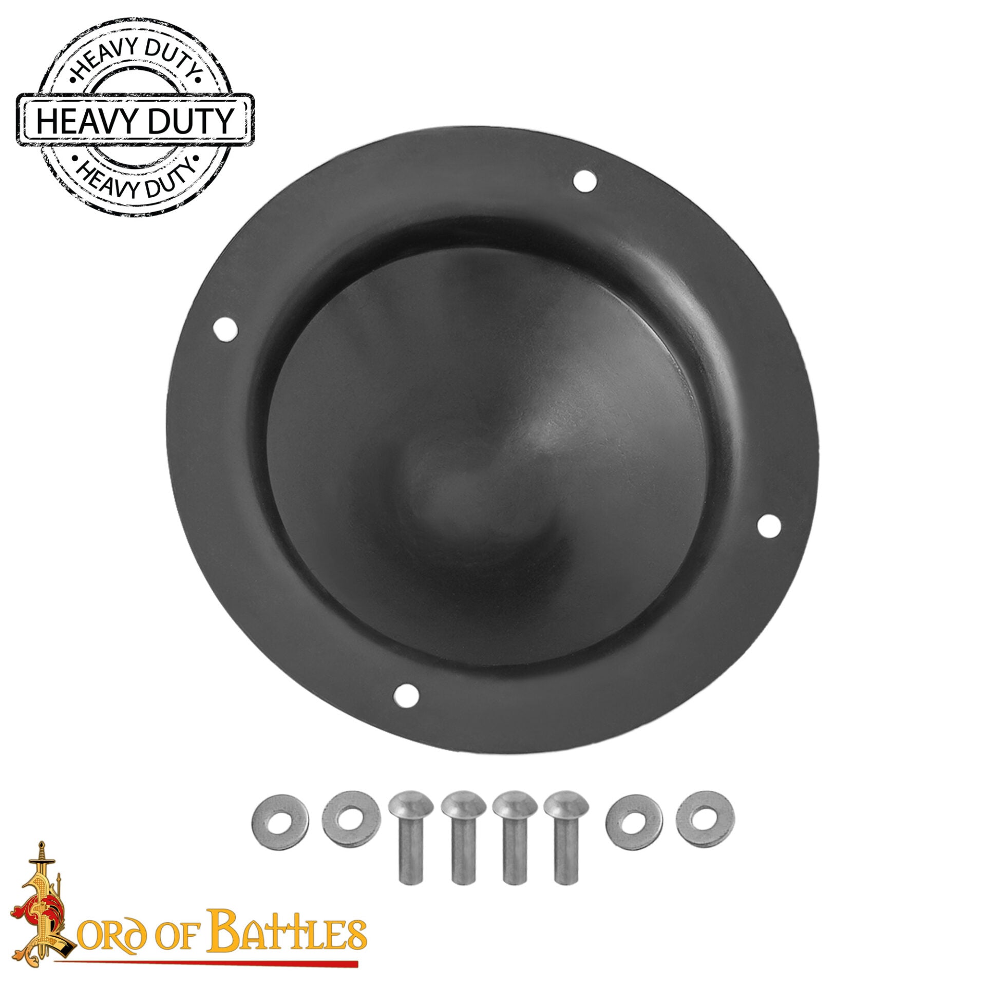 Imagen única de: Escudo Cónico Medieval Forjado a Mano Umbo