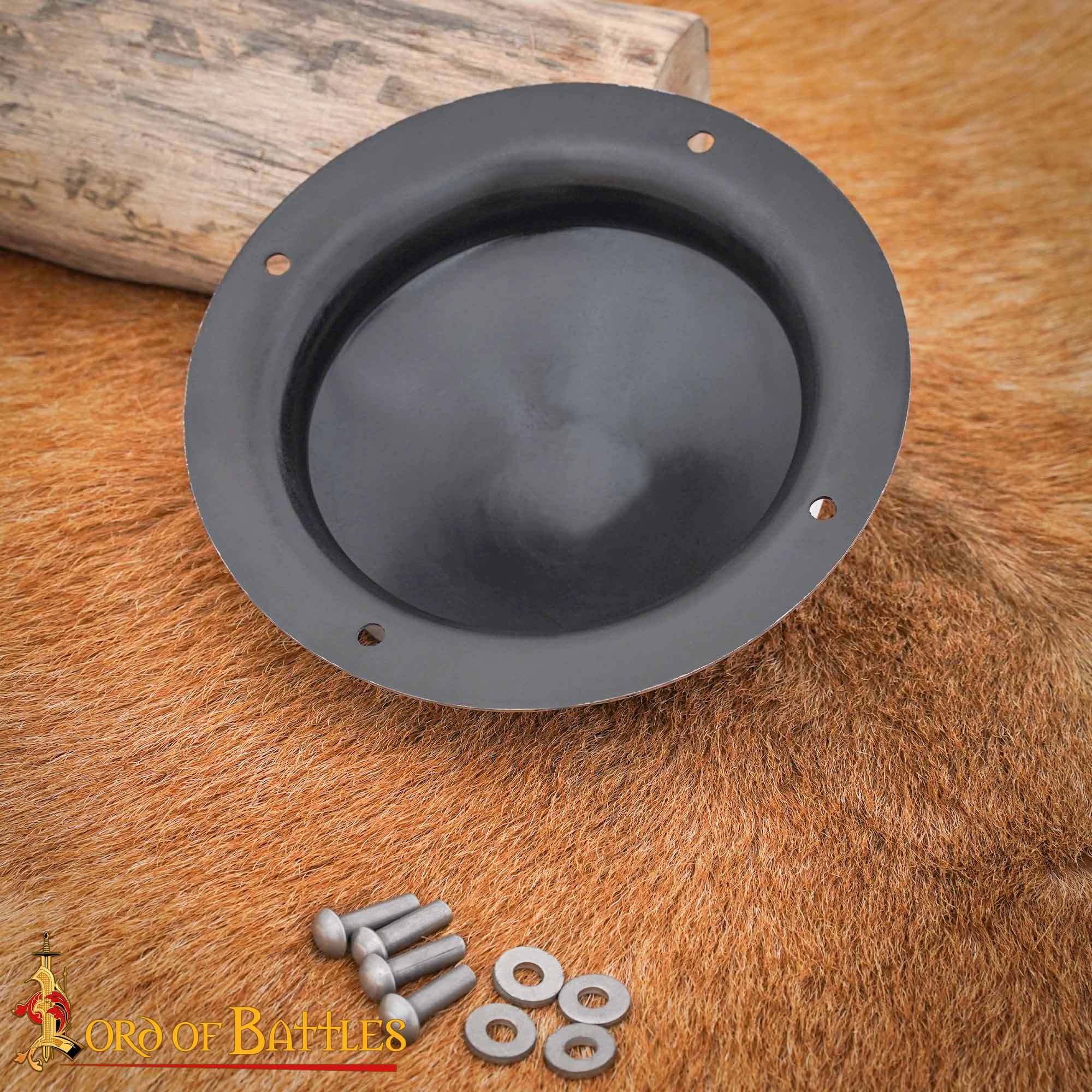 Imagen única de: Escudo Cónico Medieval Forjado a Mano Umbo