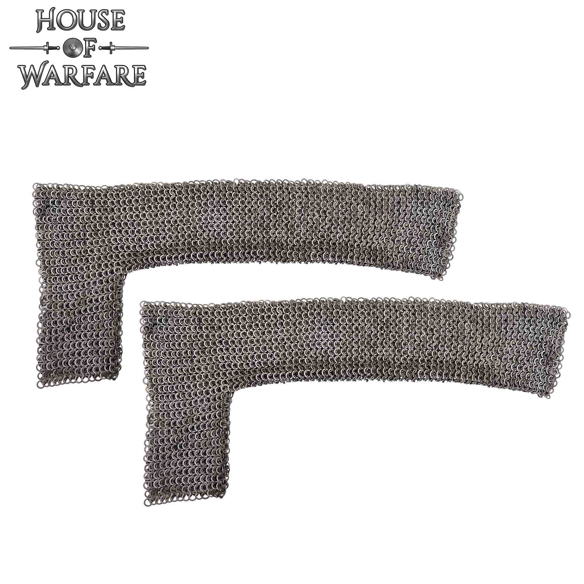 Imagen única de: Voiders (par) Anillo Plano Redondo Remachado Acero Suave 8mm Calibre 18 - Medieval Chainmail Underarm Protection