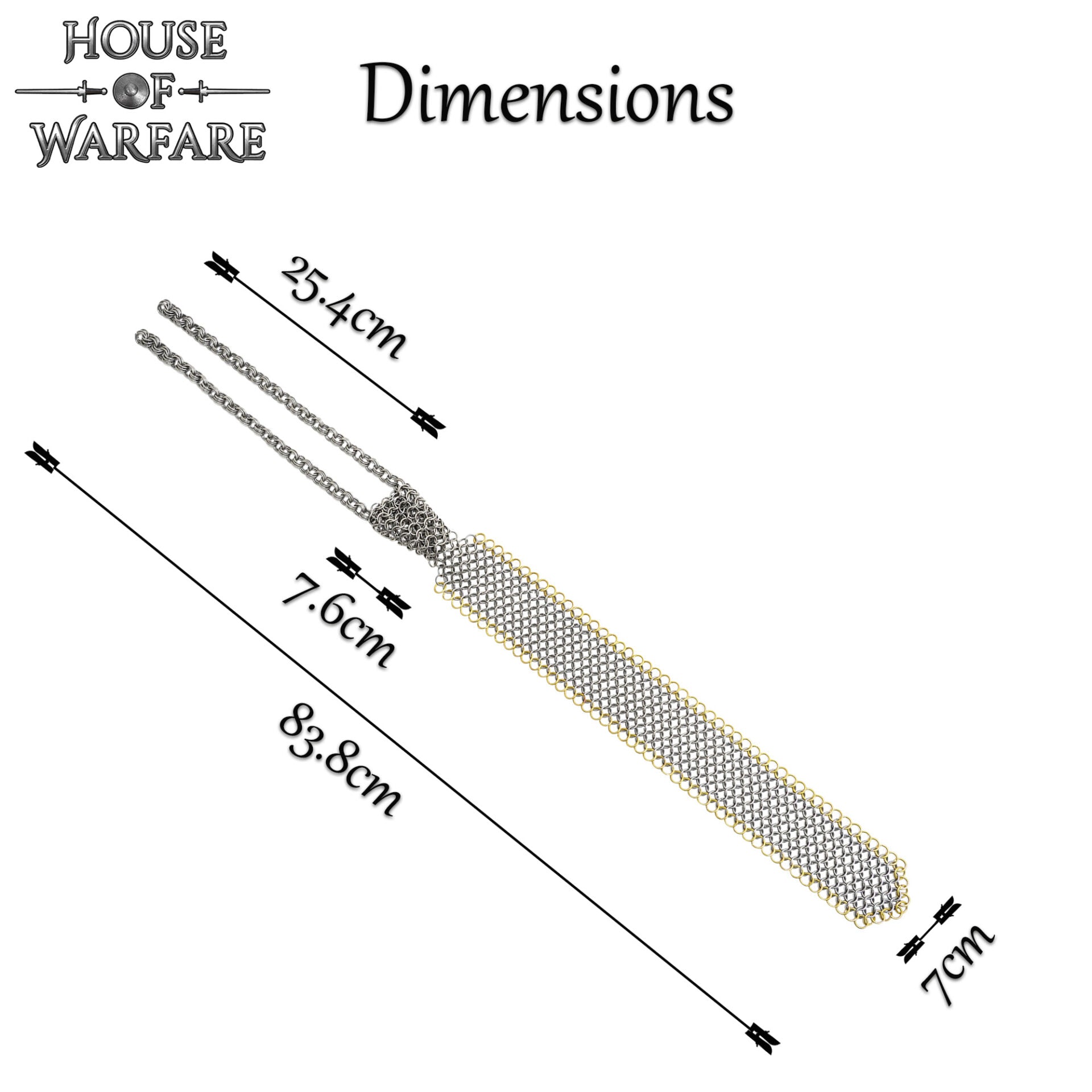 Imagen única de: Corbata de Cota de Malla - Anillo de 8 Mm con Tope - Calibre 16, Acero Dulce y Latón Macizo - Ideal para Bricolaje y Reparaciones de Cota de Malla