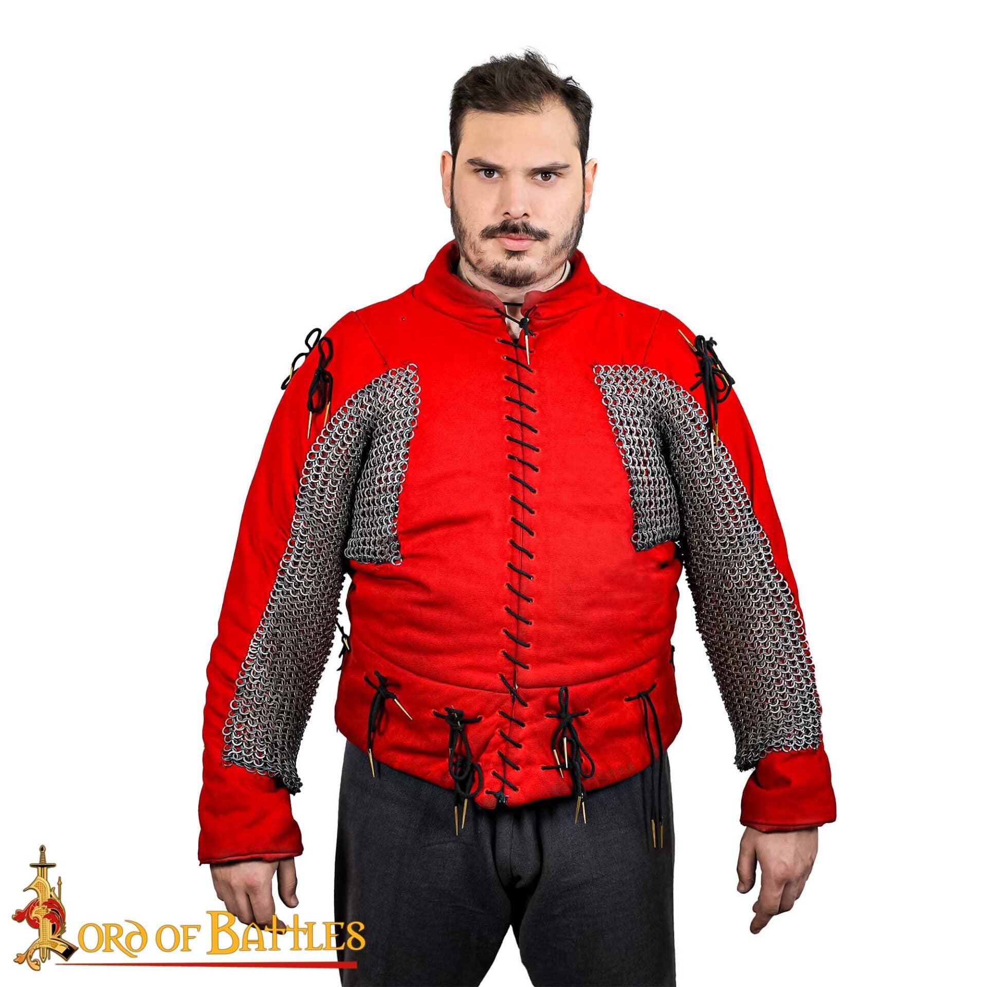 Válvulas de Cota de Malla (par) - Anillas Planas de 9 Mm Remachadas en Cúpula con Anillas Macizas Alternadas - Acero Dulce de Calibre 17 - Armadura Medieval para Larp, Disfraces - Imagen 4