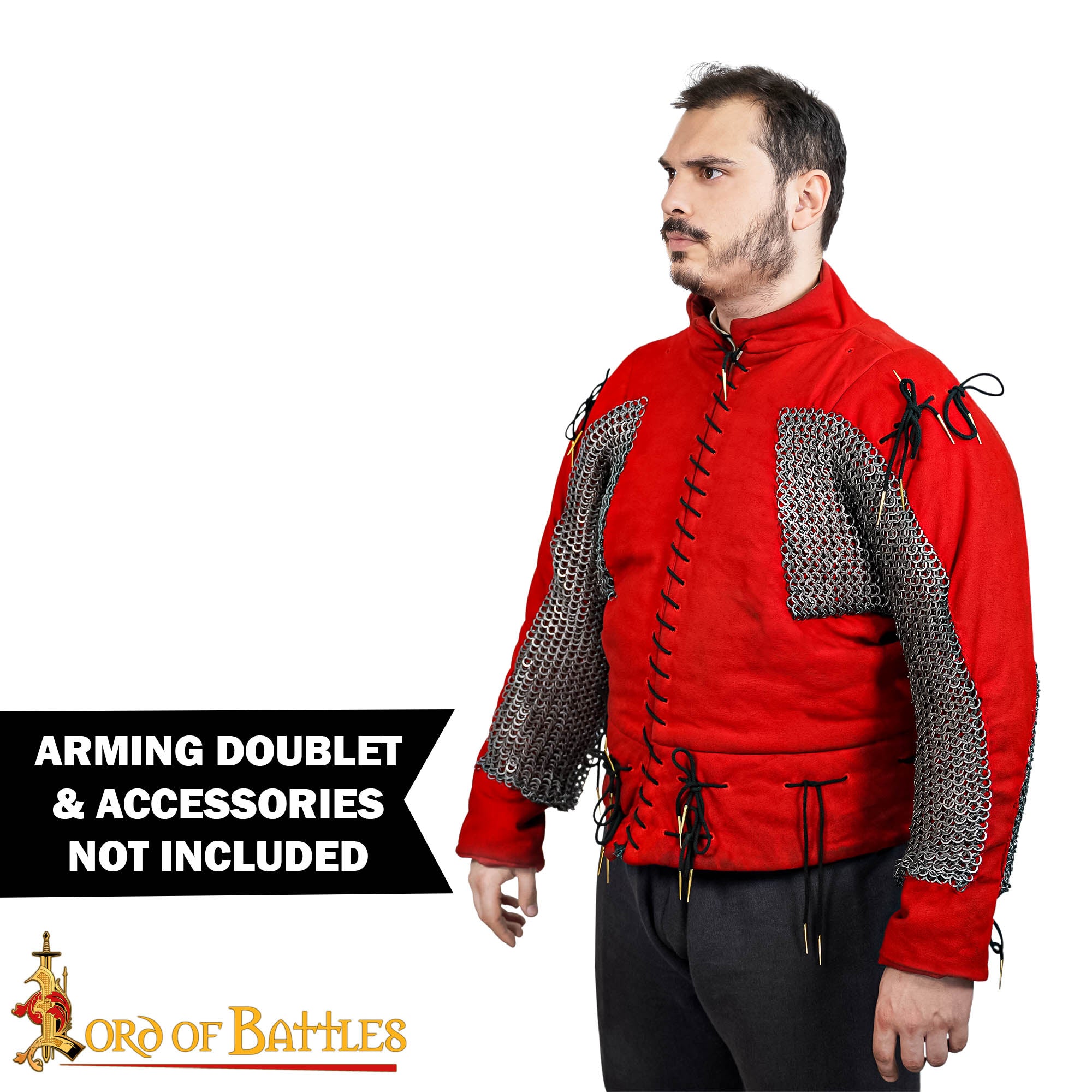 Válvulas de Cota de Malla (par) - Anillas Planas de 9 Mm Remachadas en Cúpula con Anillas Macizas Alternadas - Acero Dulce de Calibre 17 - Armadura Medieval para Larp, Disfraces - Imagen 5