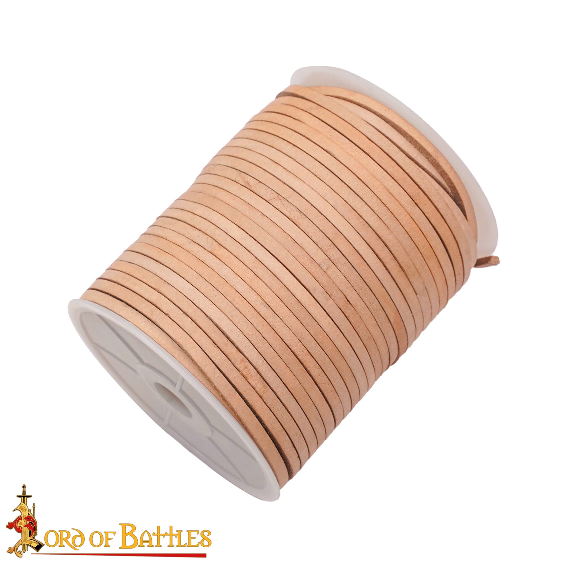 Imagen única de: Cordón Medieval de Cuero - Carrete de 50 Metros | Cuero Plano de Grano Entero de Curtido Vegetal