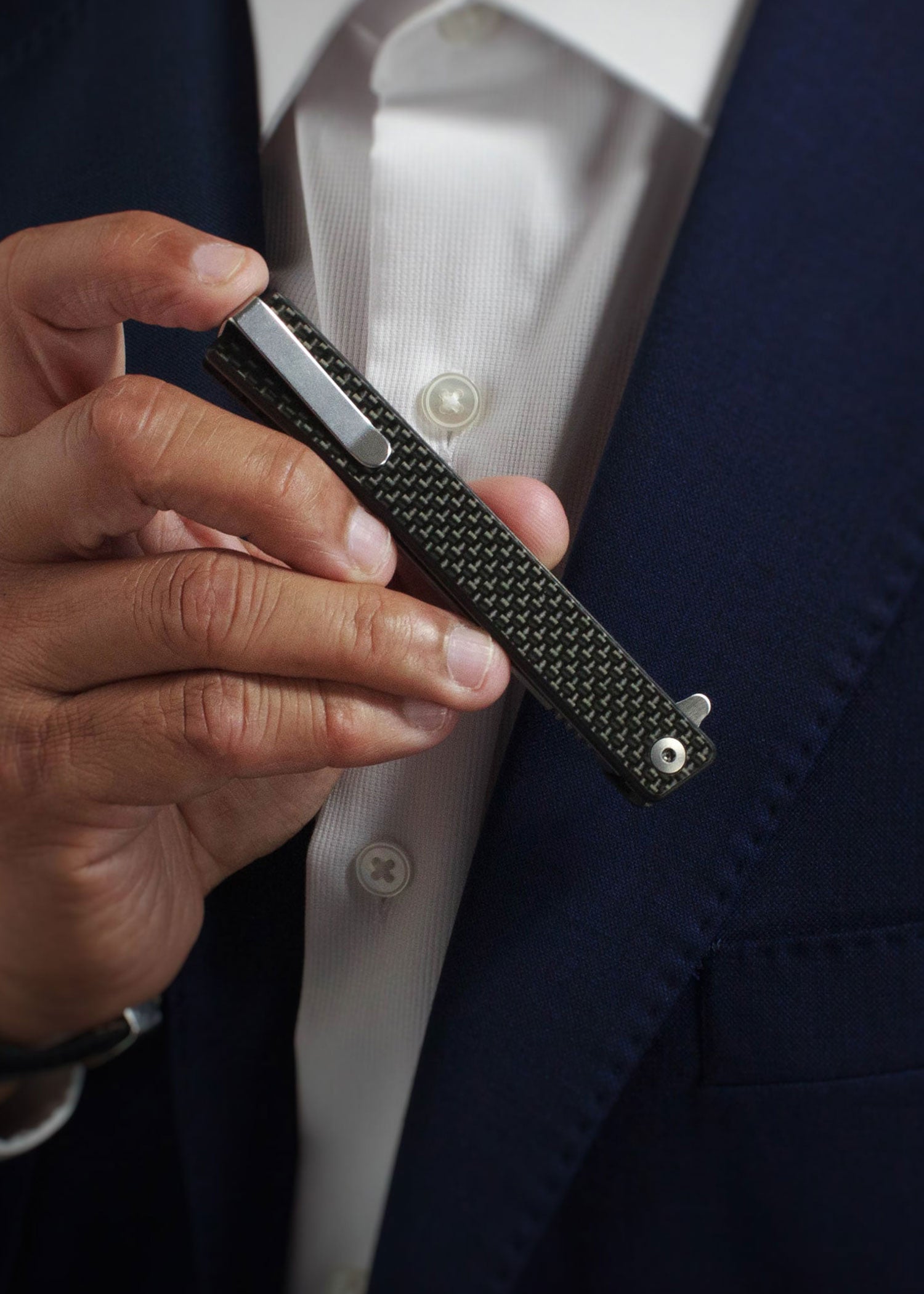 Imagen única de: Navaja De Bolsillo Solstice, Carbono, Acabado Satinado, Ocaso Cuchillos