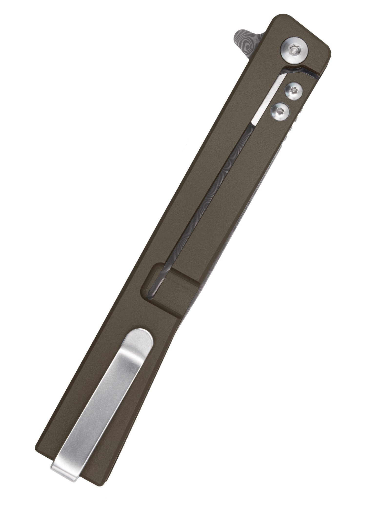 Imagen única de: Navaja Solstice Damasco Color Bronce Ocaso Cuchillos