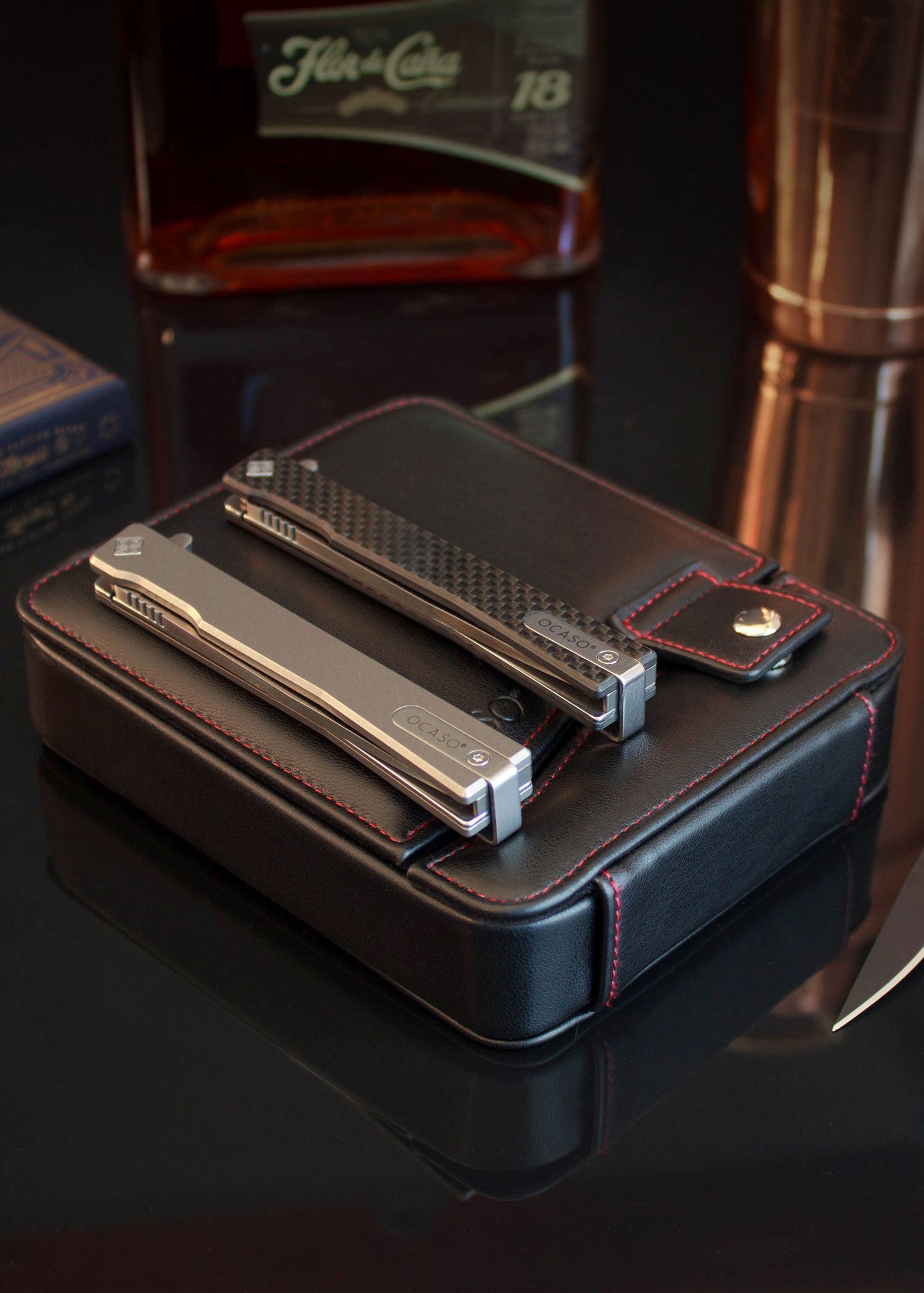 Imagen única de: Estuche Para 3 Cuchillos, Cuchillos Ocaso