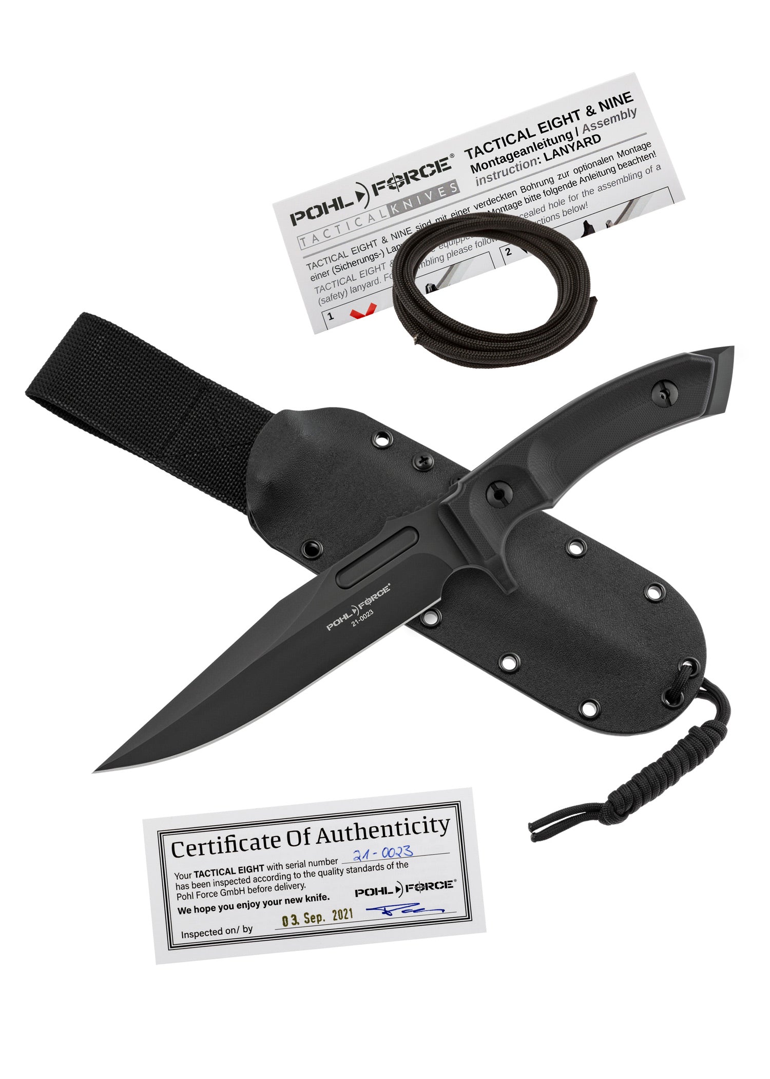 Imagen única de: Cuchillo Pohl Force Táctico Ocho Bk