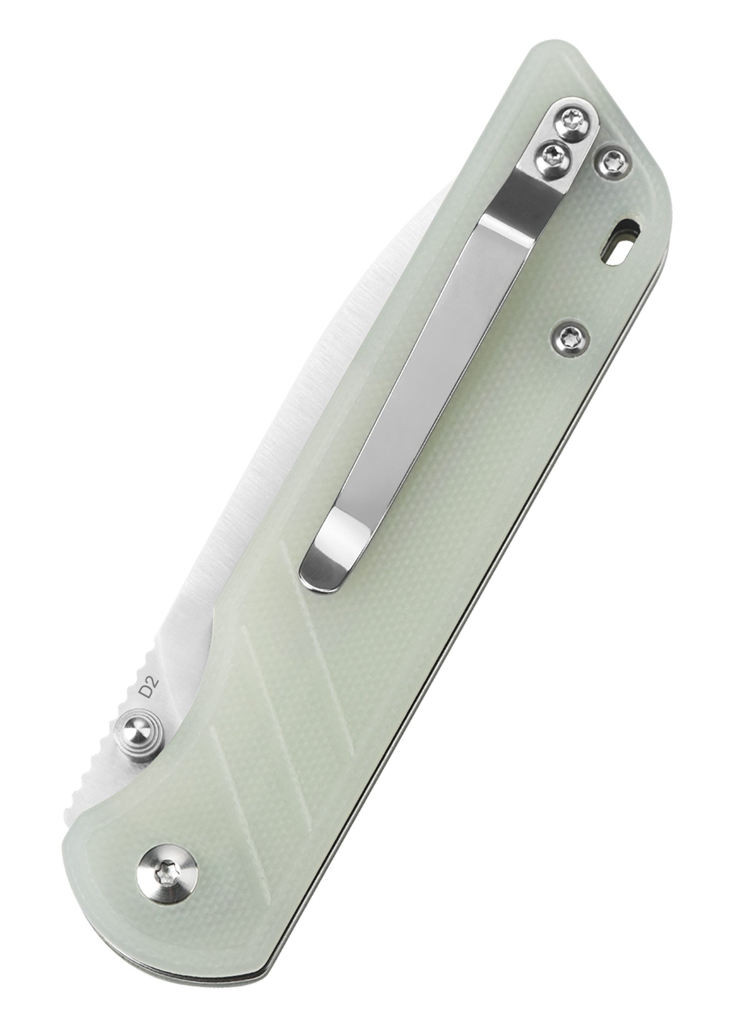 Imagen única de: Navaja Parrot, Hoja Satinada, Mango Jade G10