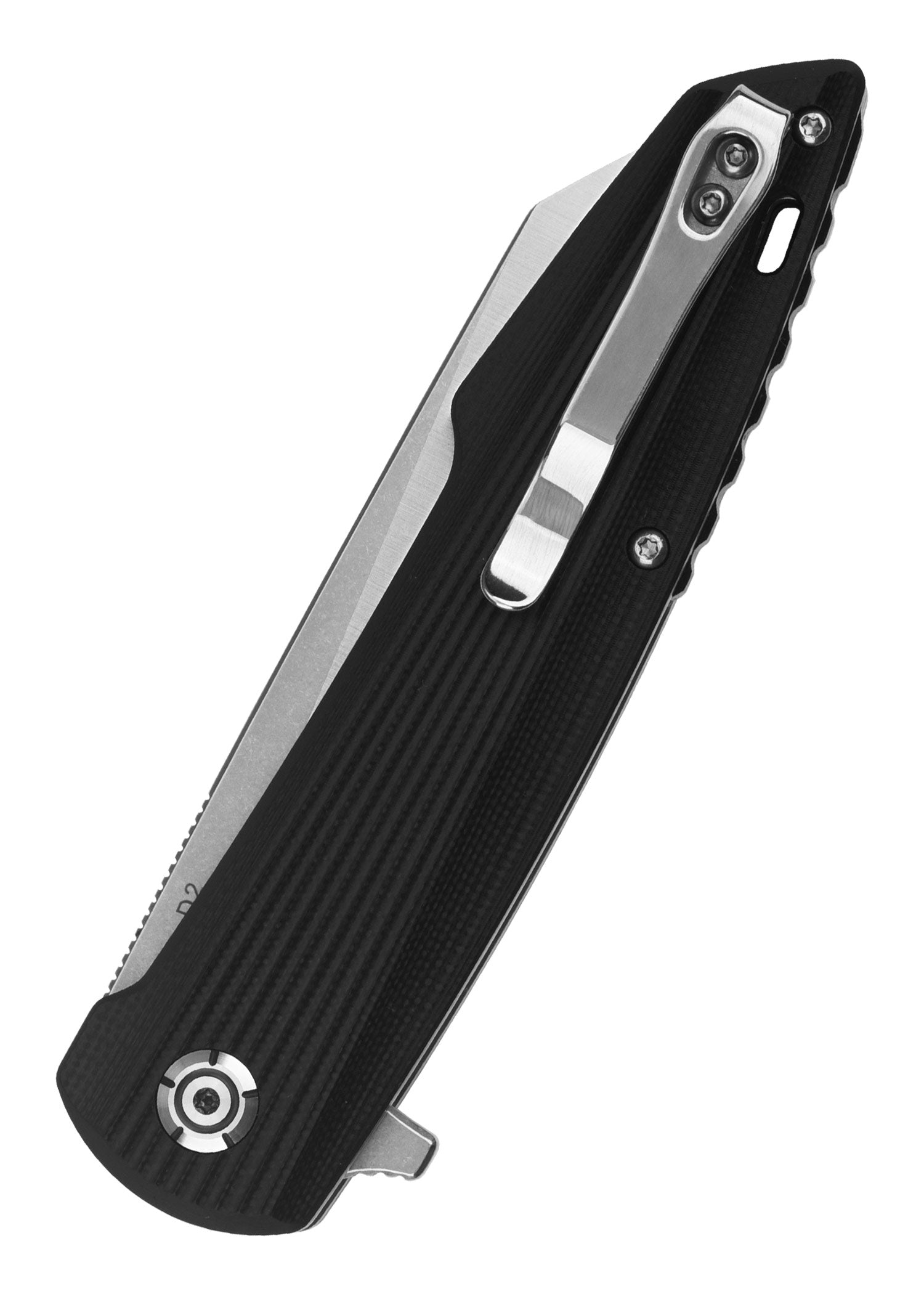 Imagen única de: Navaja Phoenix, Hoja Satinada Lavada A La Piedra, Mango G10 Negro