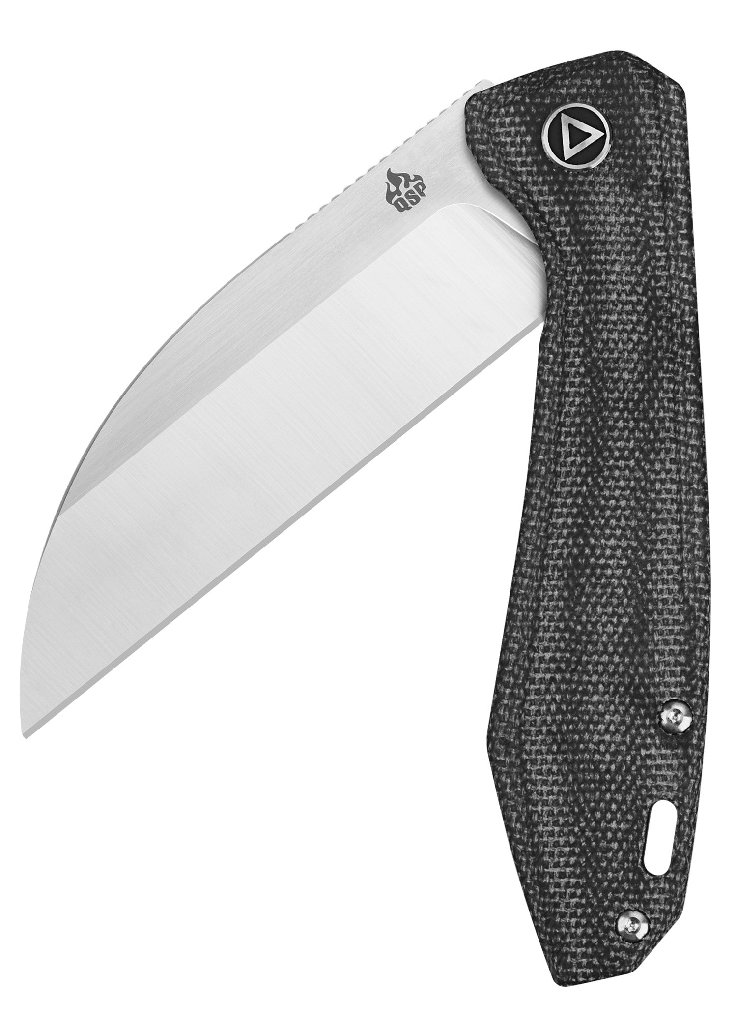 Imagen única de: Navaja Pelican, Hoja Satinada, Mango De Micarta Negra