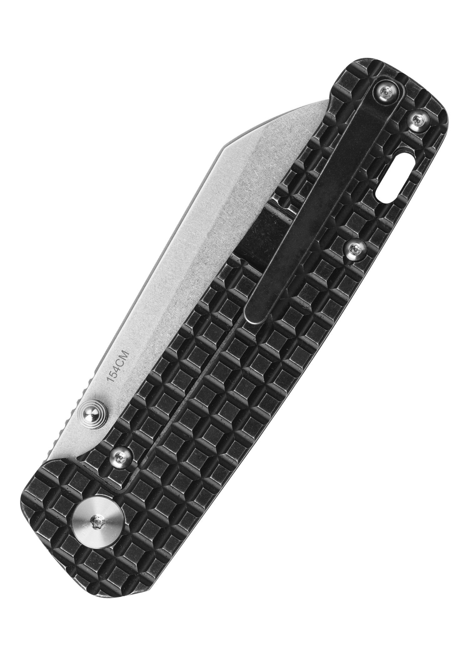 Imagen única de: Navaja De Bolsillo Penguin, Hoja Lavada A La Piedra 154Cm, Mango De Titanio Negro