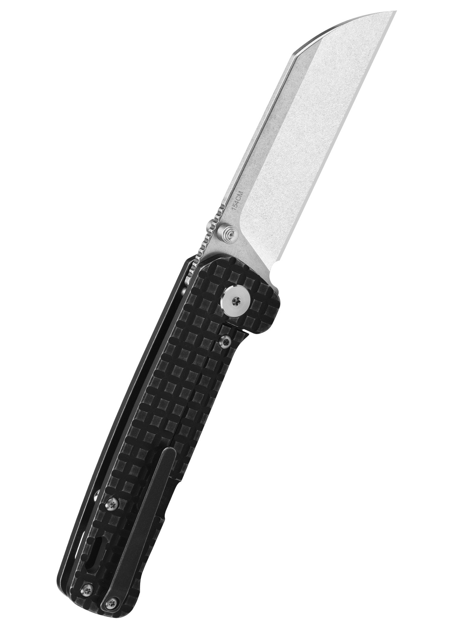 Imagen única de: Navaja De Bolsillo Penguin, Hoja Lavada A La Piedra 154Cm, Mango De Titanio Negro