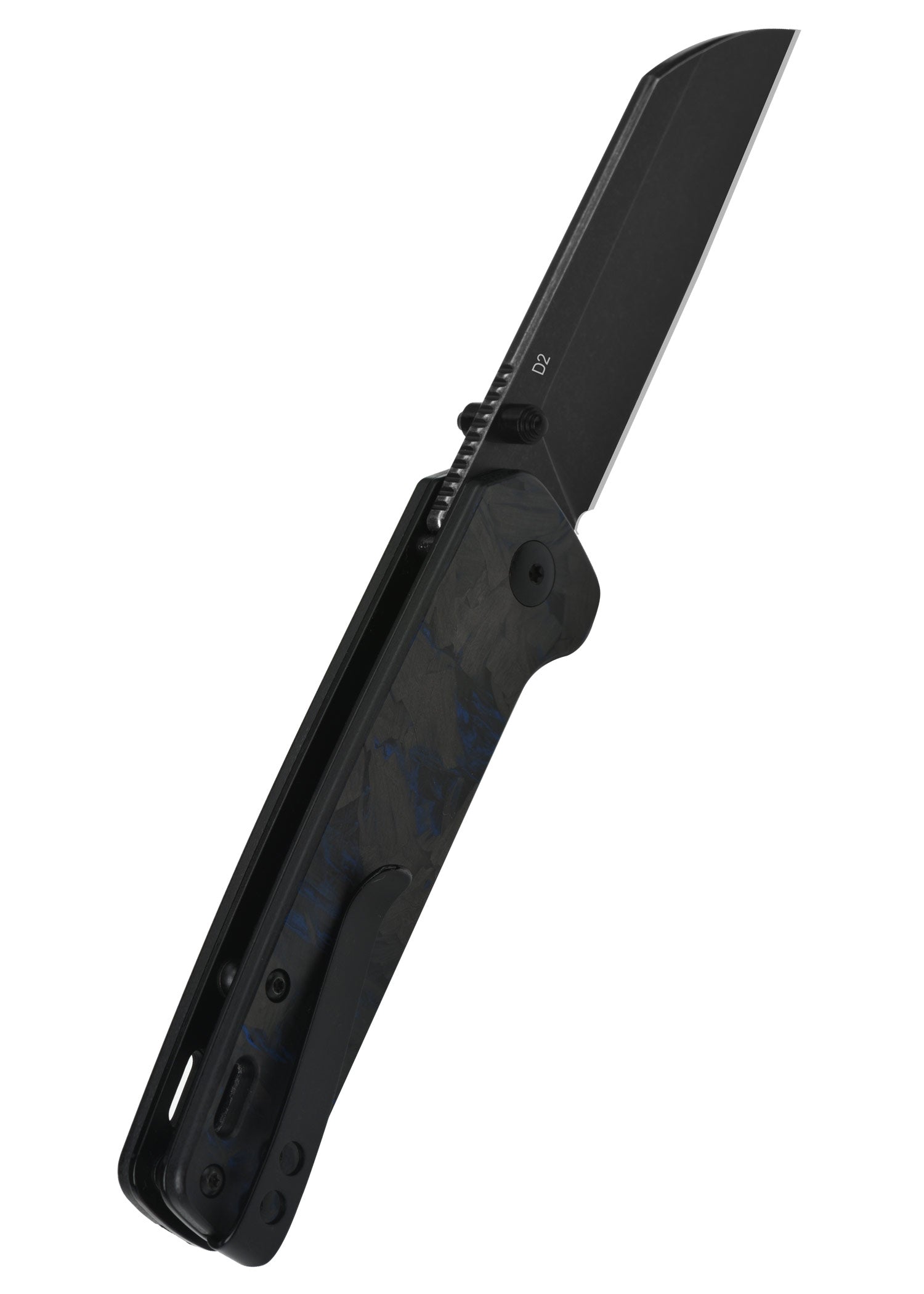 Imagen única de: Navaja Penguin, Hoja D2 Lavada A La Piedra Negra, G10 Con Inserción De Carbono