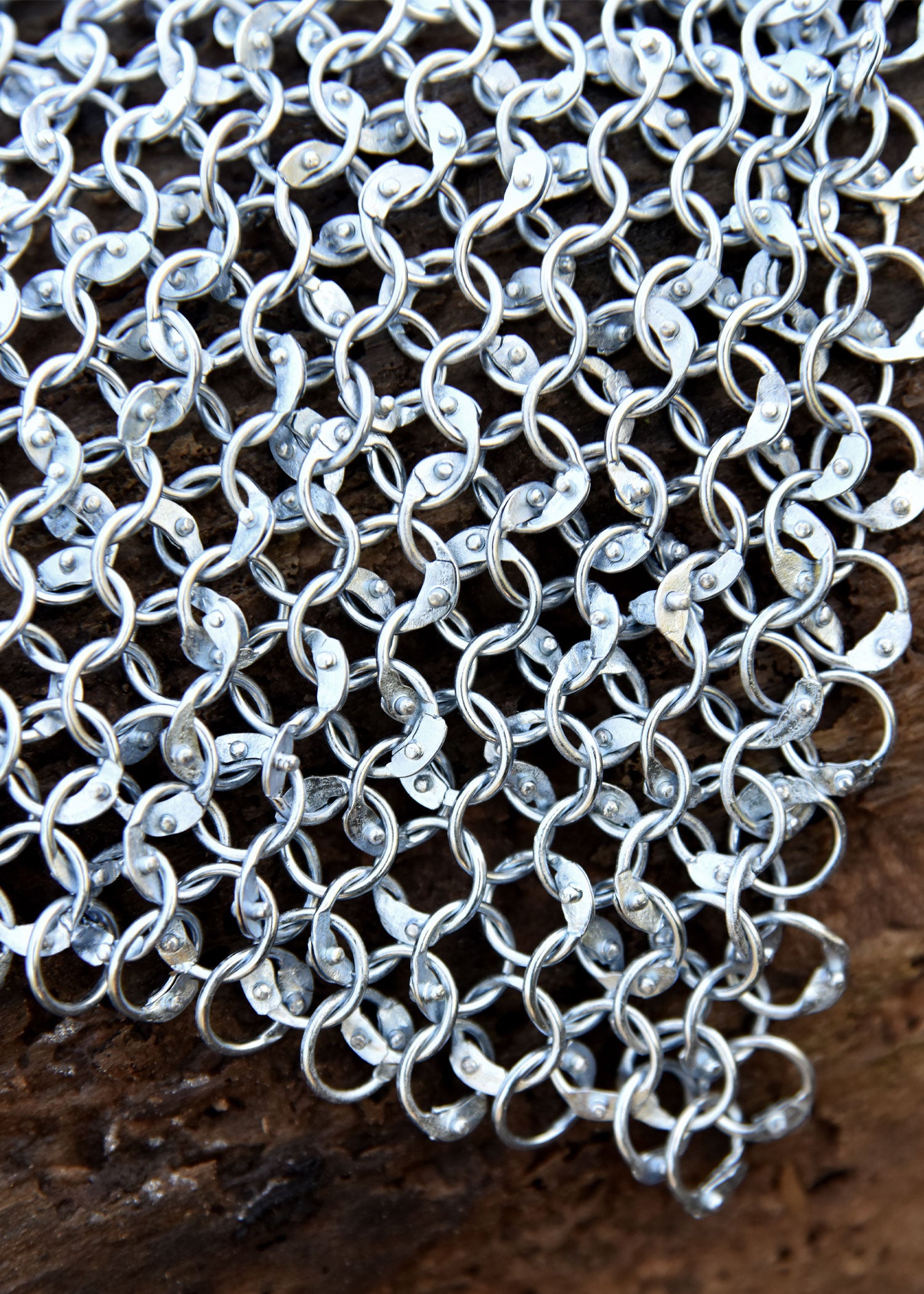 Imagen única de: Pieza De Cadena Rrz9 20 X 20 Cm, Remachada, Id9 Mm, Galvanizada