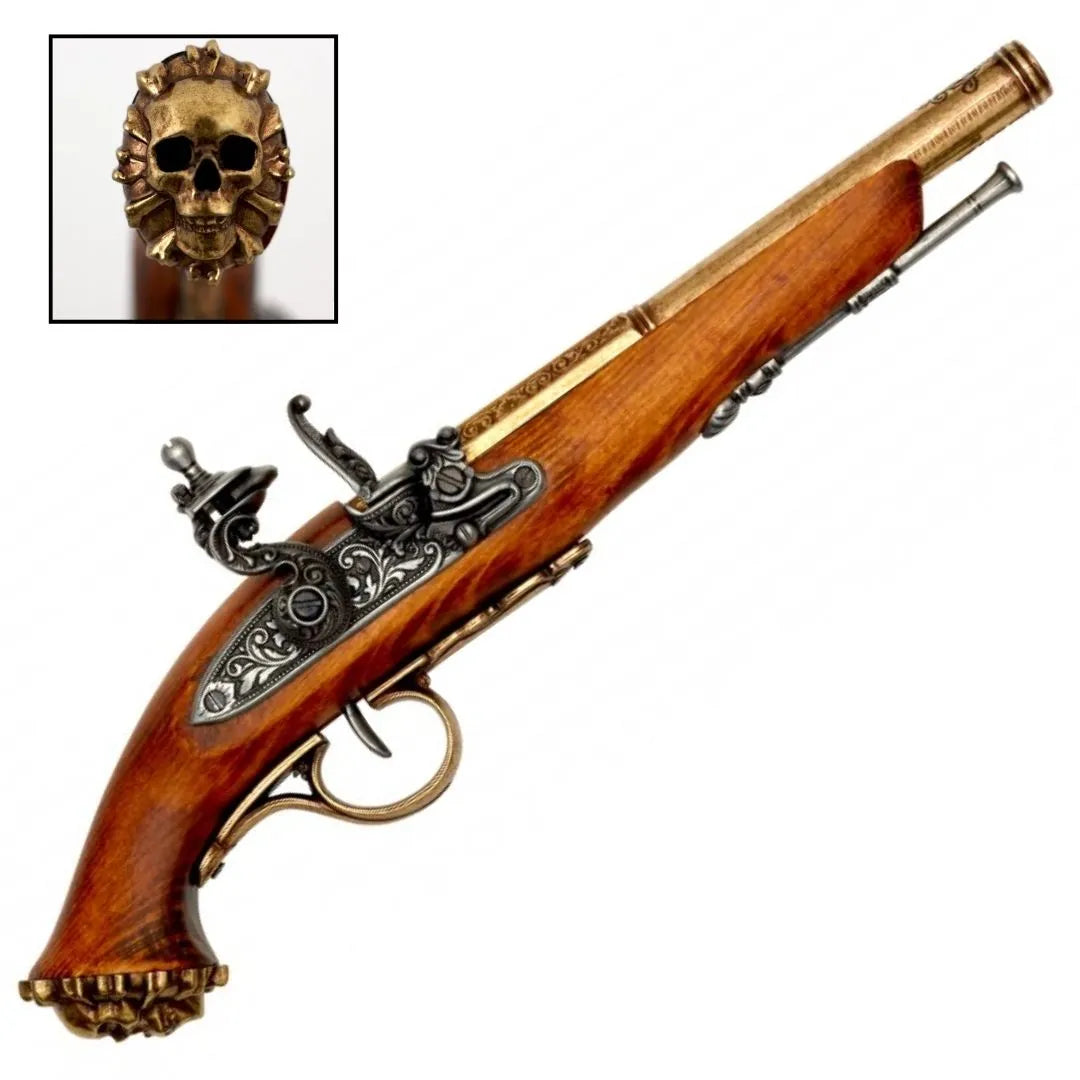 Imagen única de: Réplica De Una Pistola Pirata De Chispa Del S. XVIII. No Funcional 1103