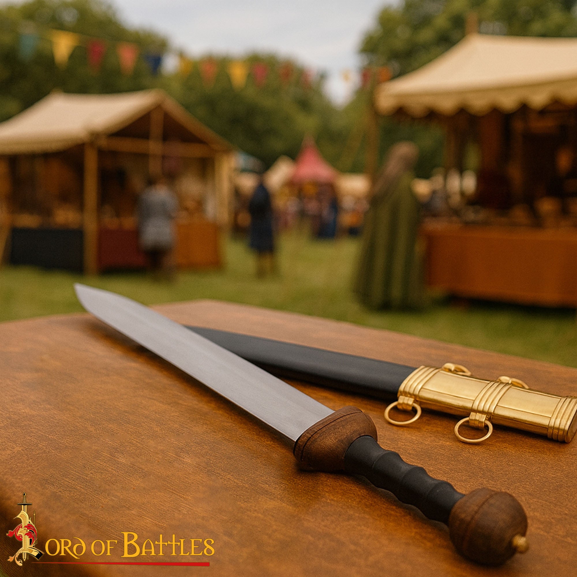 Gladius Romana - Espada de Colección con Vaina de Latón - Imagen 1