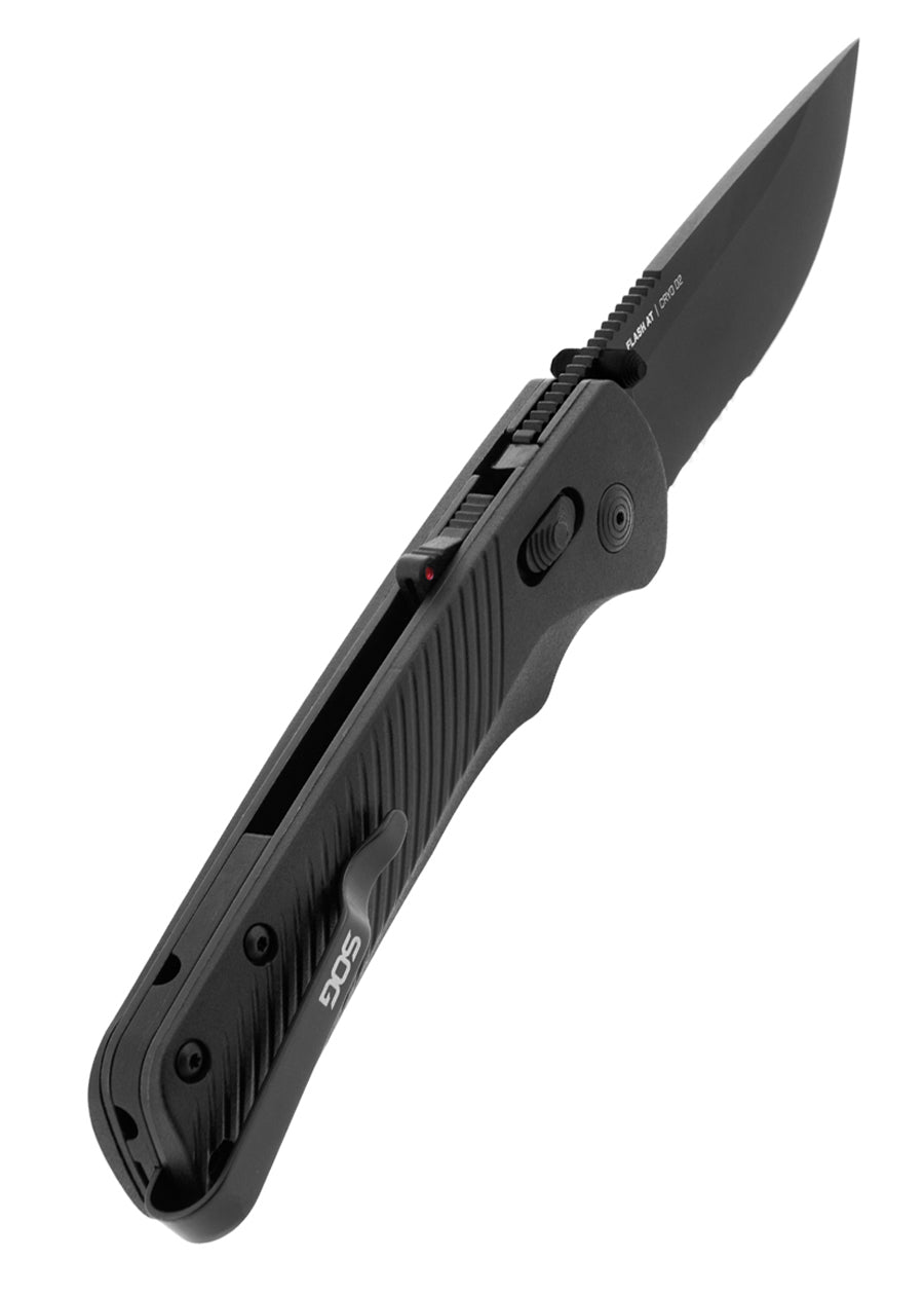 Imagen única de: Navaja Flash At - Blackout - Filo Dentado Parcial, Sog