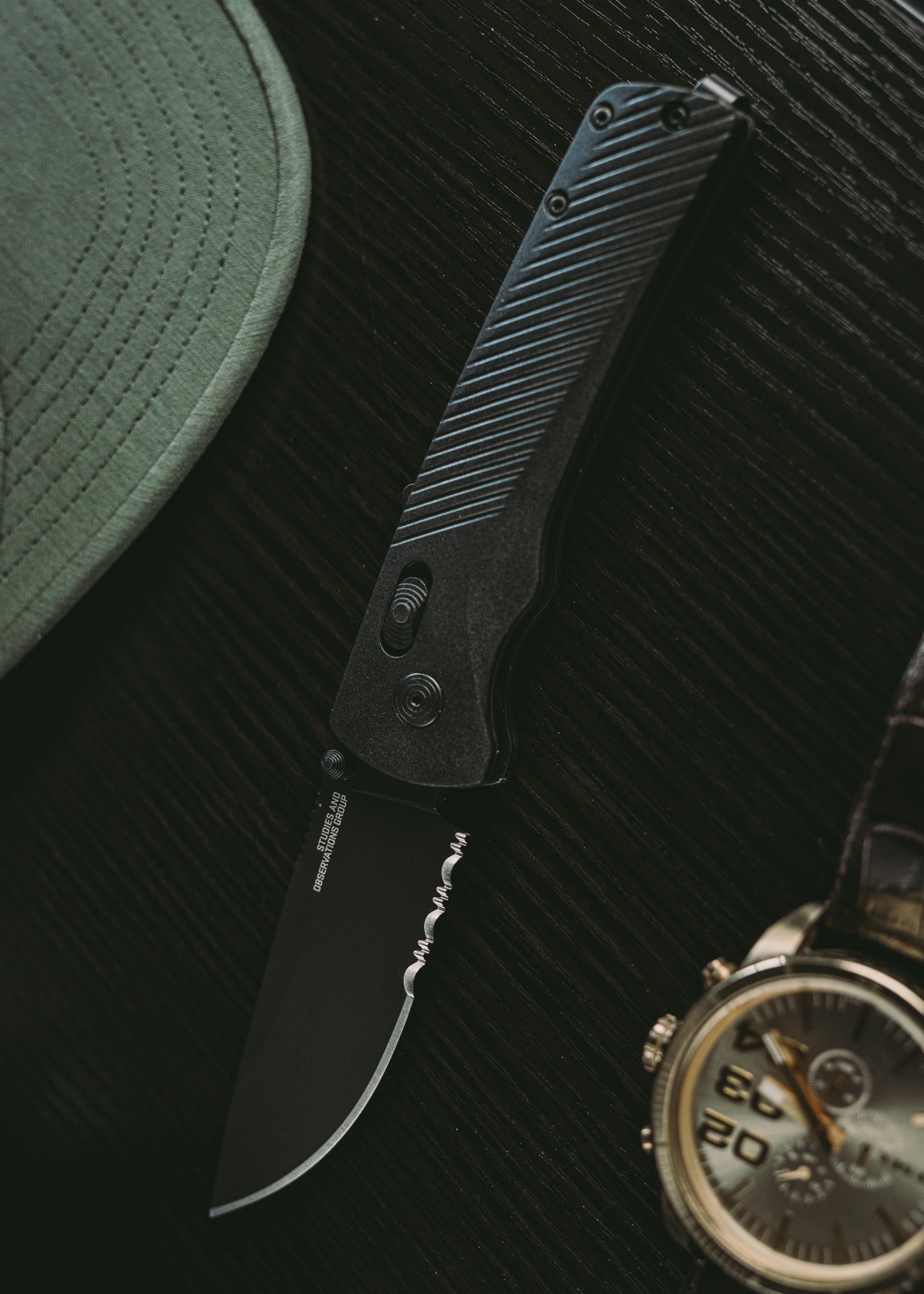 Imagen única de: Navaja Flash At - Blackout - Filo Dentado Parcial, Sog