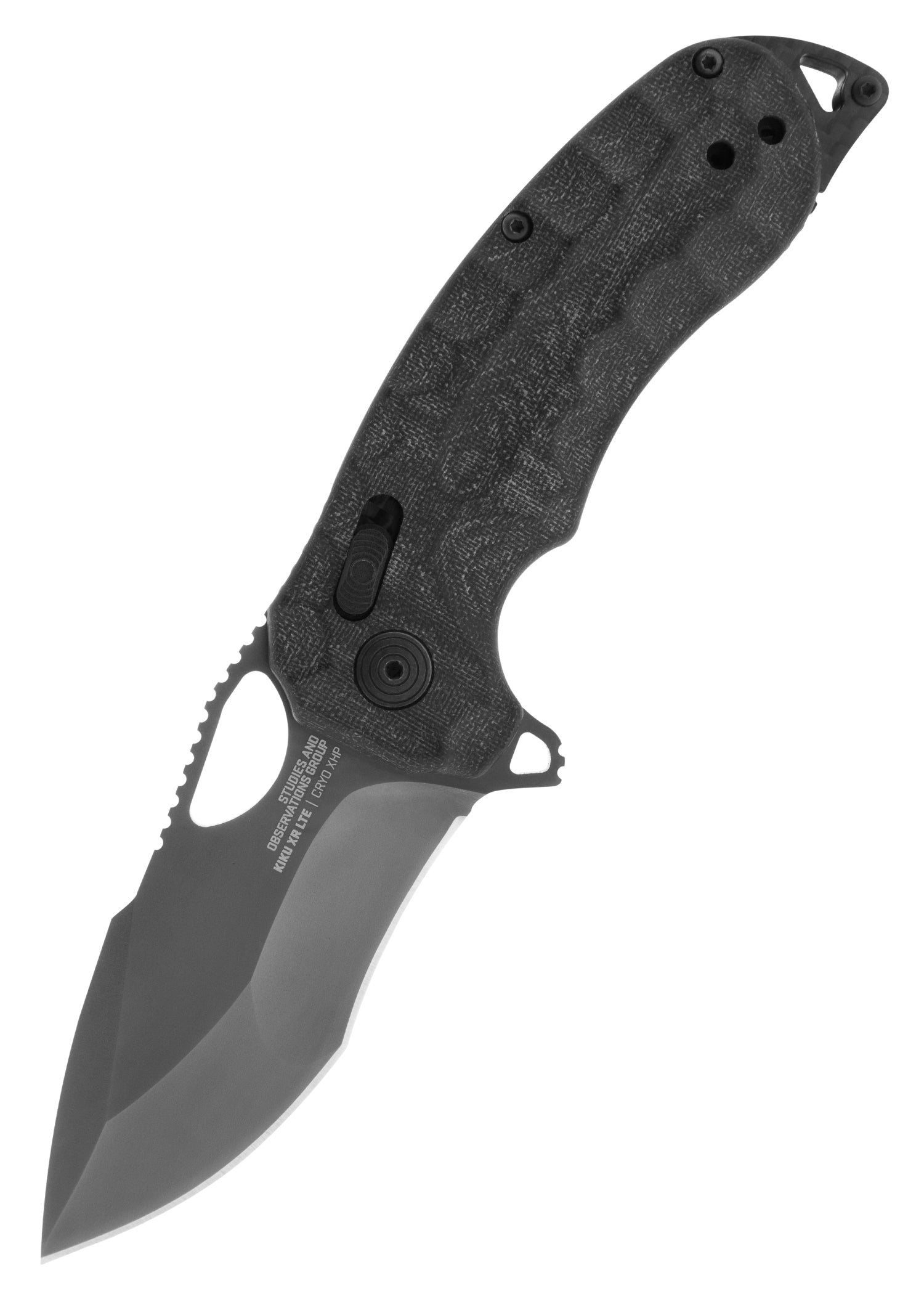Imagen única de: Navaja Kiku Xr Lte - Blackout Micarta + Carbon, Sog