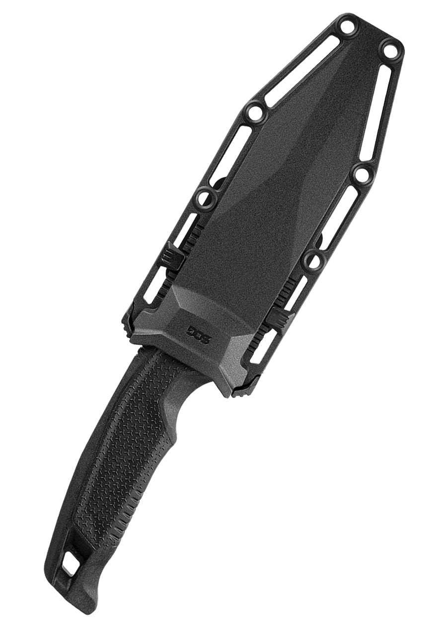 Imagen única de: Navaja Fija Recondo Fx, Negra, Hoja Lisa, Sog