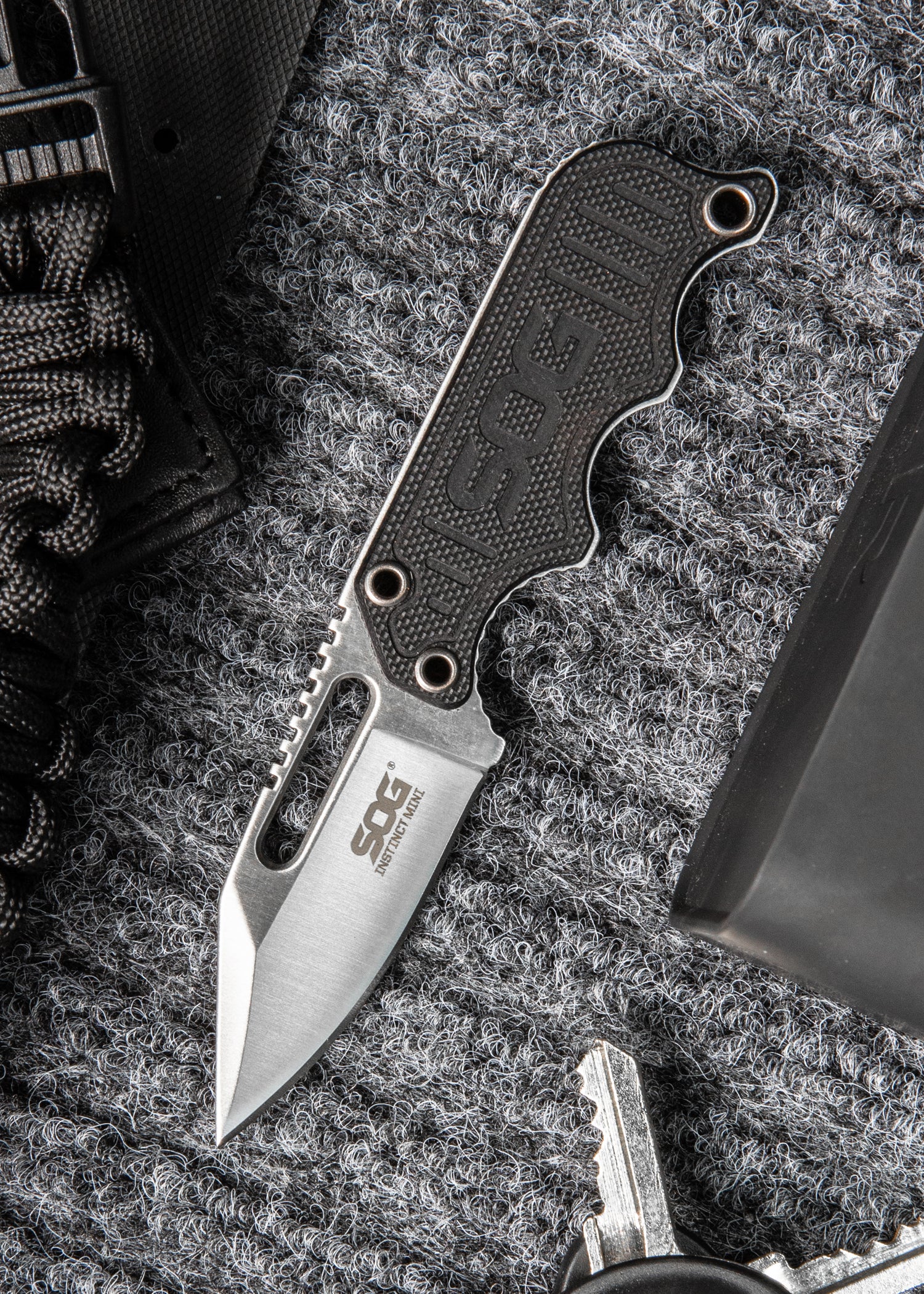 Imagen única de: Navaja Fija Instinct Mini, Acabado Satinado, Sog