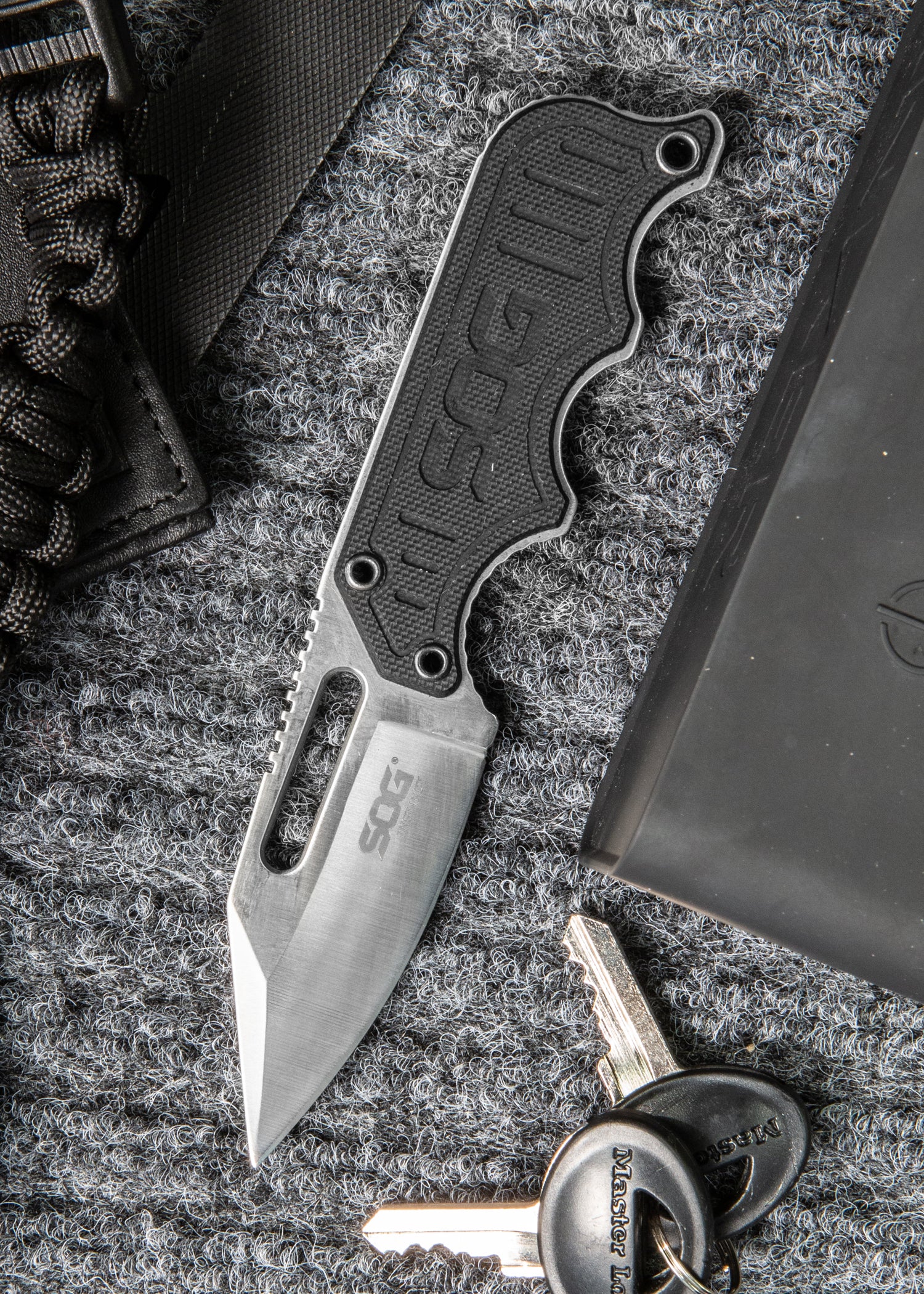 Imagen única de: Cuchillo Fijo Instinct, Acabado Satinado, Sog