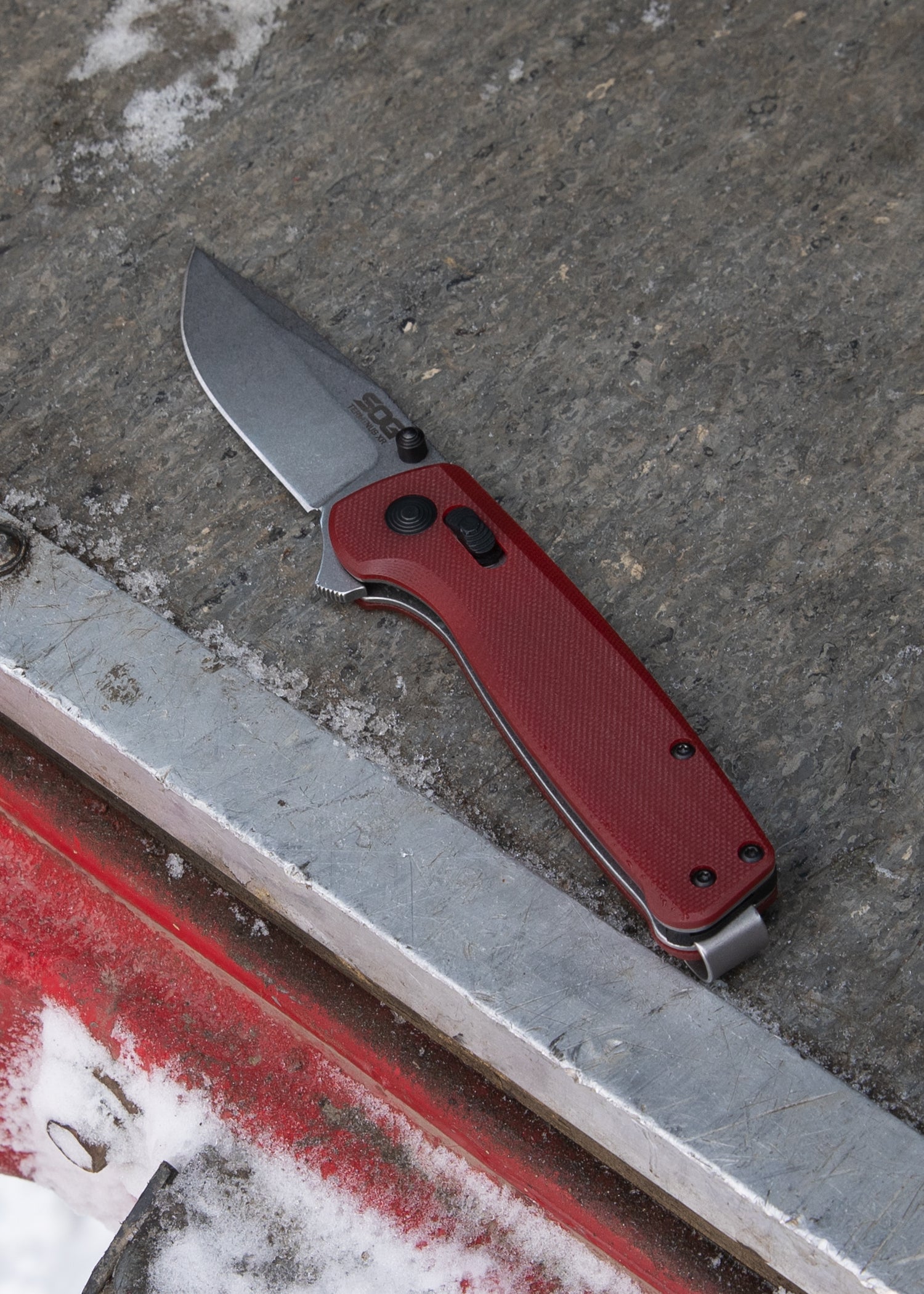 Imagen única de: Navaja Terminus Xr, Carmesí, Sog