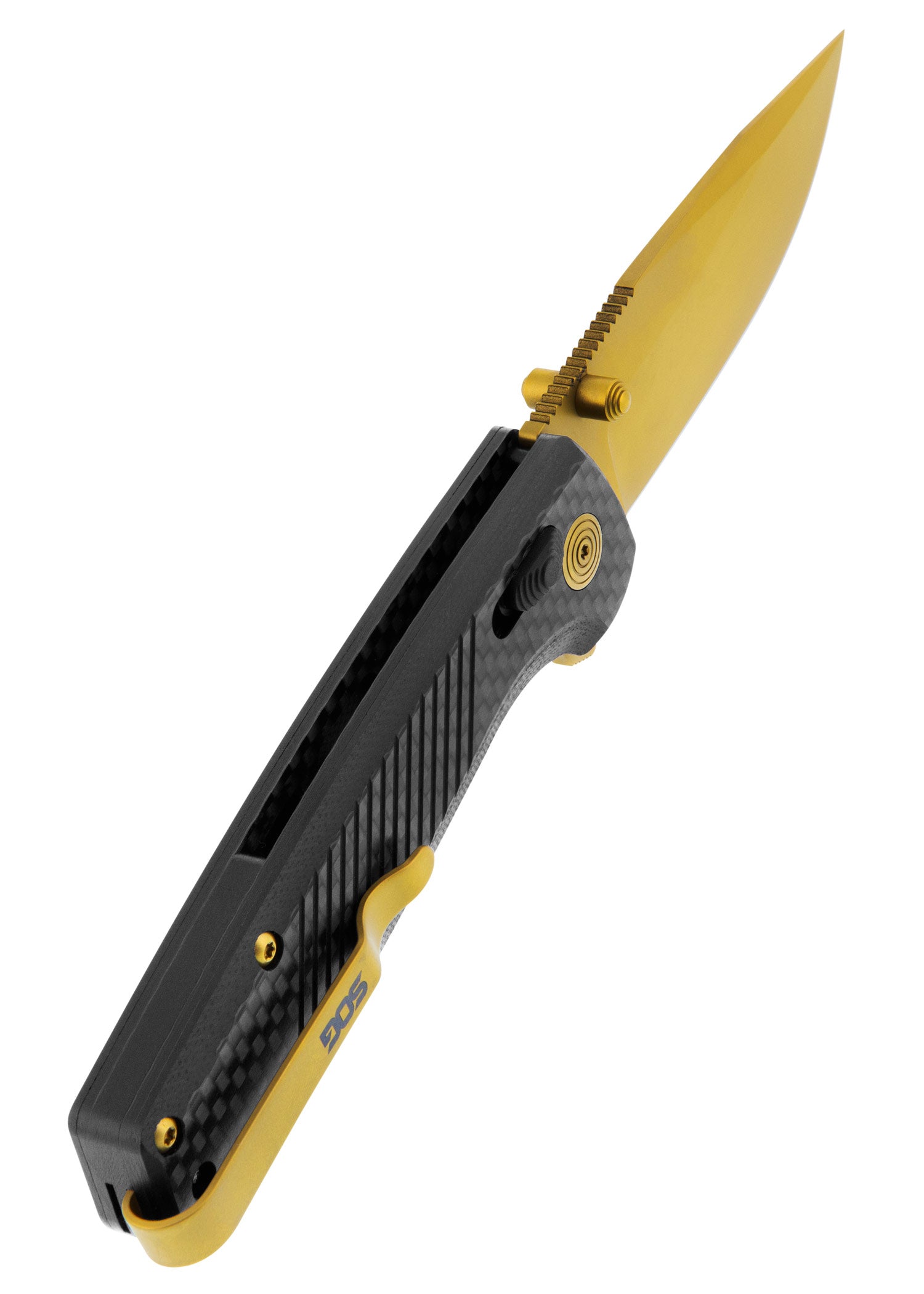 Imagen única de: Navaja De Bolsillo Terminus Xr Lte - Carbono Y Oro, Sog