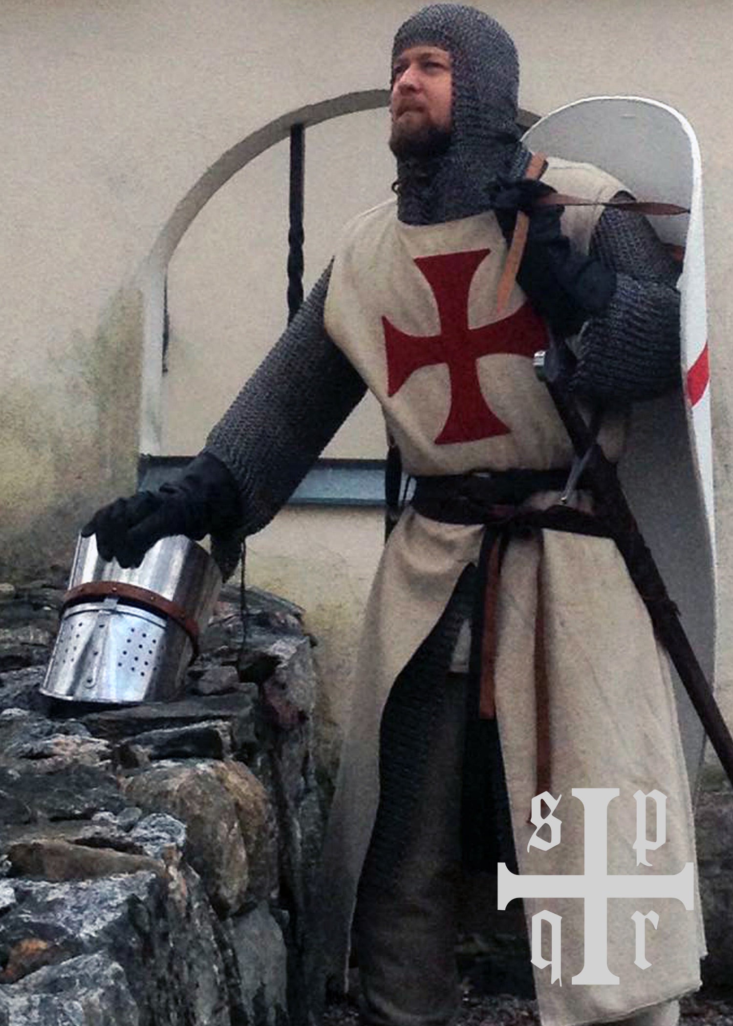 Imagen única de: Túnica Caballeros Templarios Con Forro Interior