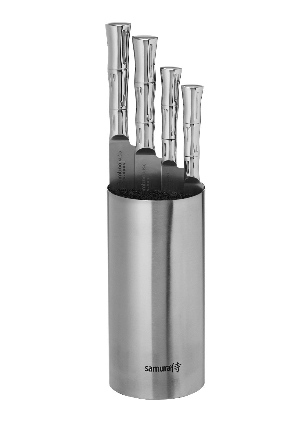 Imagen única de: Bloque De Cuchillos Samura Bamboo Con 4 Cuchillos De Cocina.