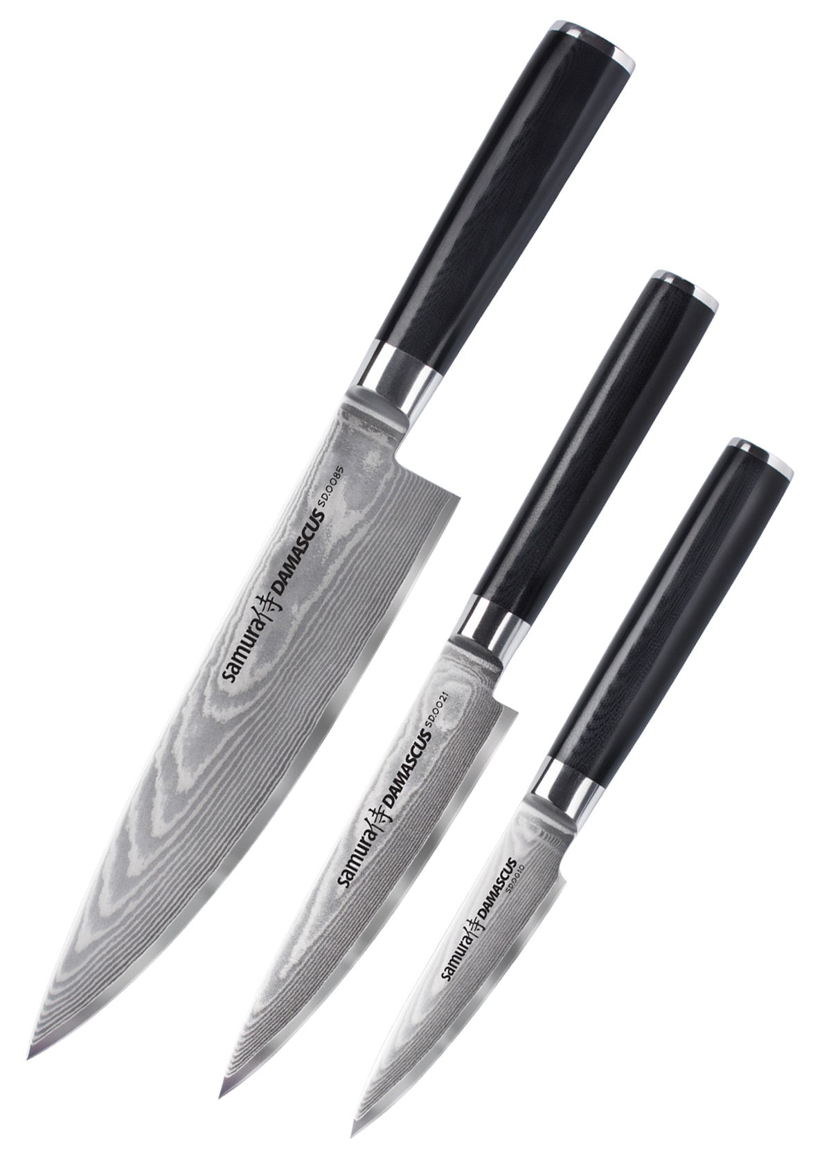 Imagen única de: Juego De Cuchillos Cocinero Samura Damasco 3 Piezas.