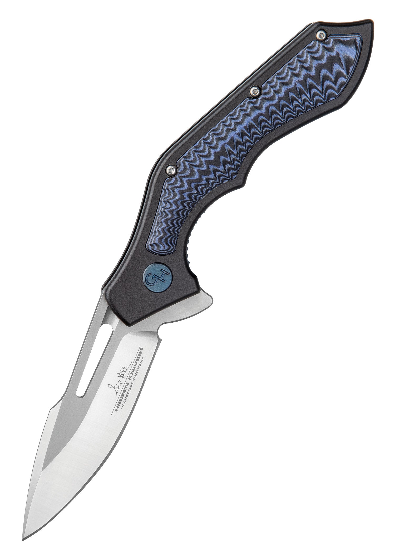 Imagen única de: Navaja De Bolsillo Navaja Gil Hibben Hurricane, Azul-negro