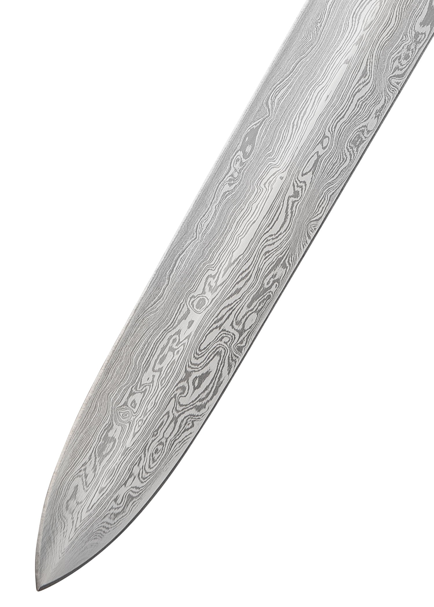 Imagen única de: Espada Honshu Boshin De Doble Filo Con Vaina, Damasco Oscuro, Afilada