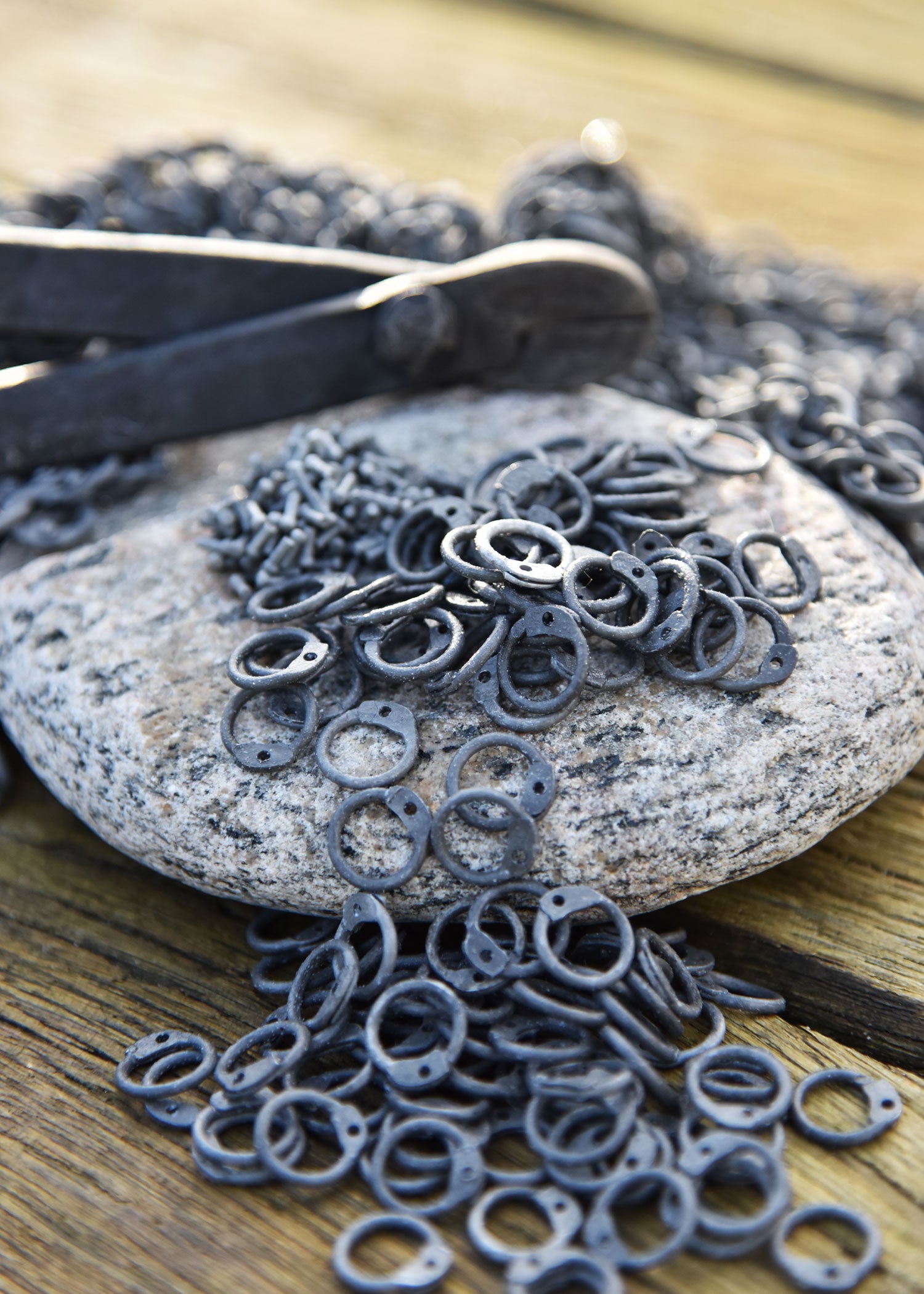 Imagen única de: Arr 1Kg Anillos Redondos Sueltos Para Remachar, Id 8Mm, Alambre De Aluminio