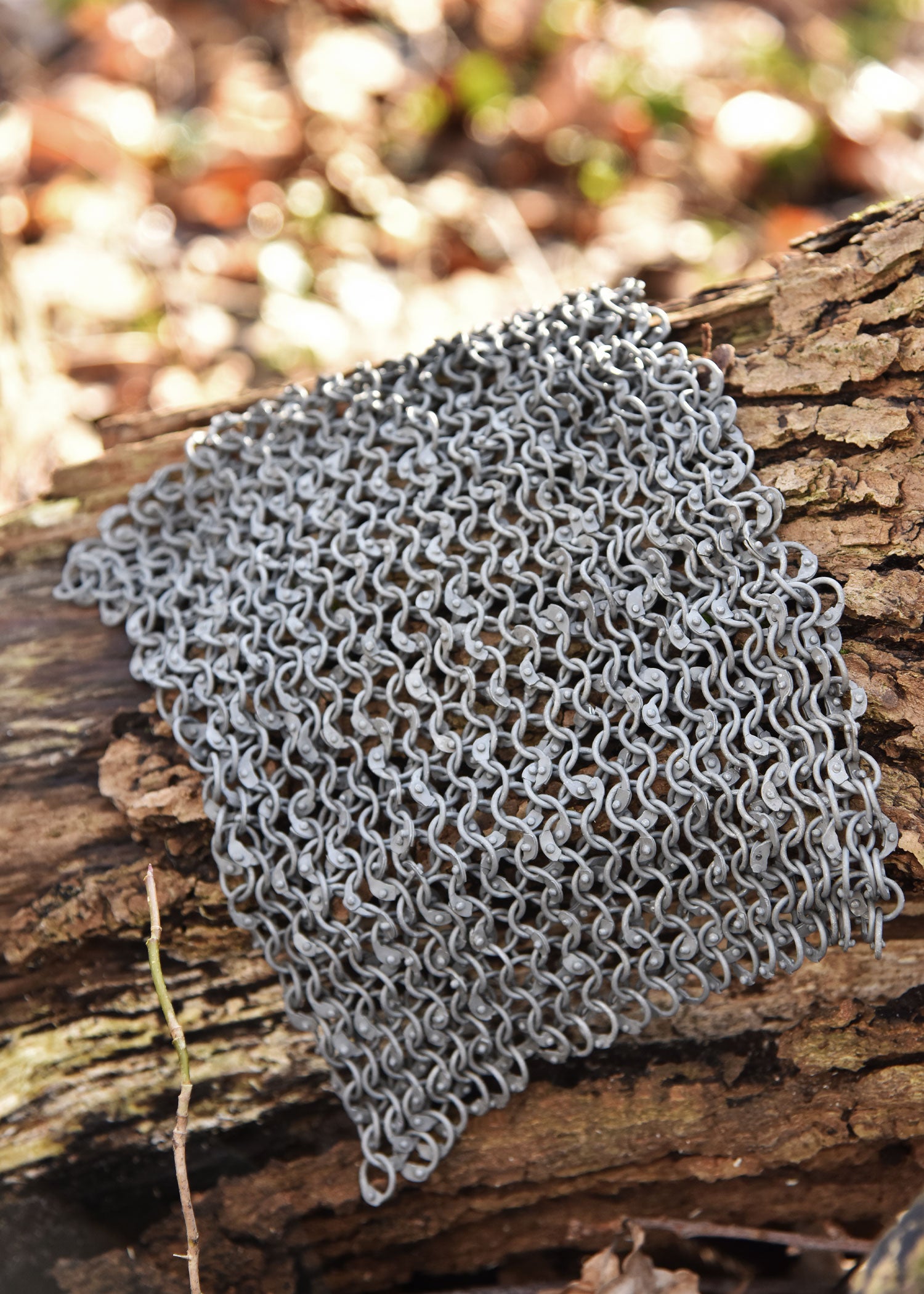 Imagen única de: Pieza De Cadena Arr 20X20cm, Di 8Mm, Alambre De Aluminio Gris, Remachada