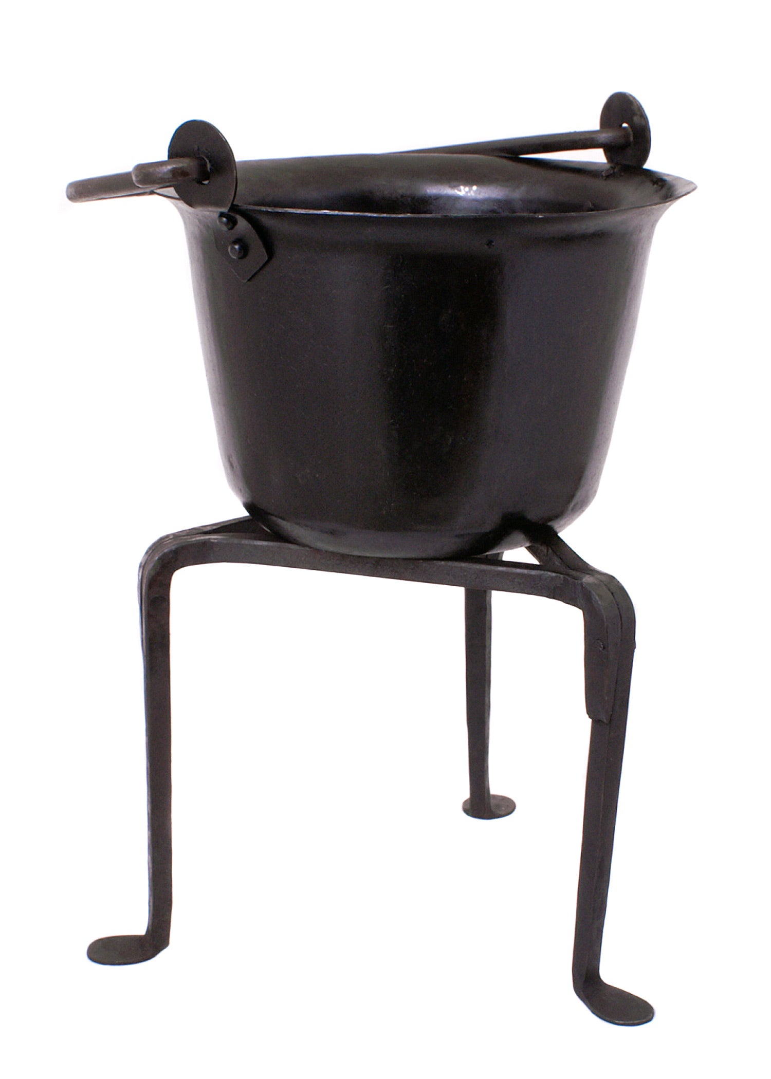 Imagen única de: Trípode Simple, Estante Para Sartenes, Forjado A Mano.