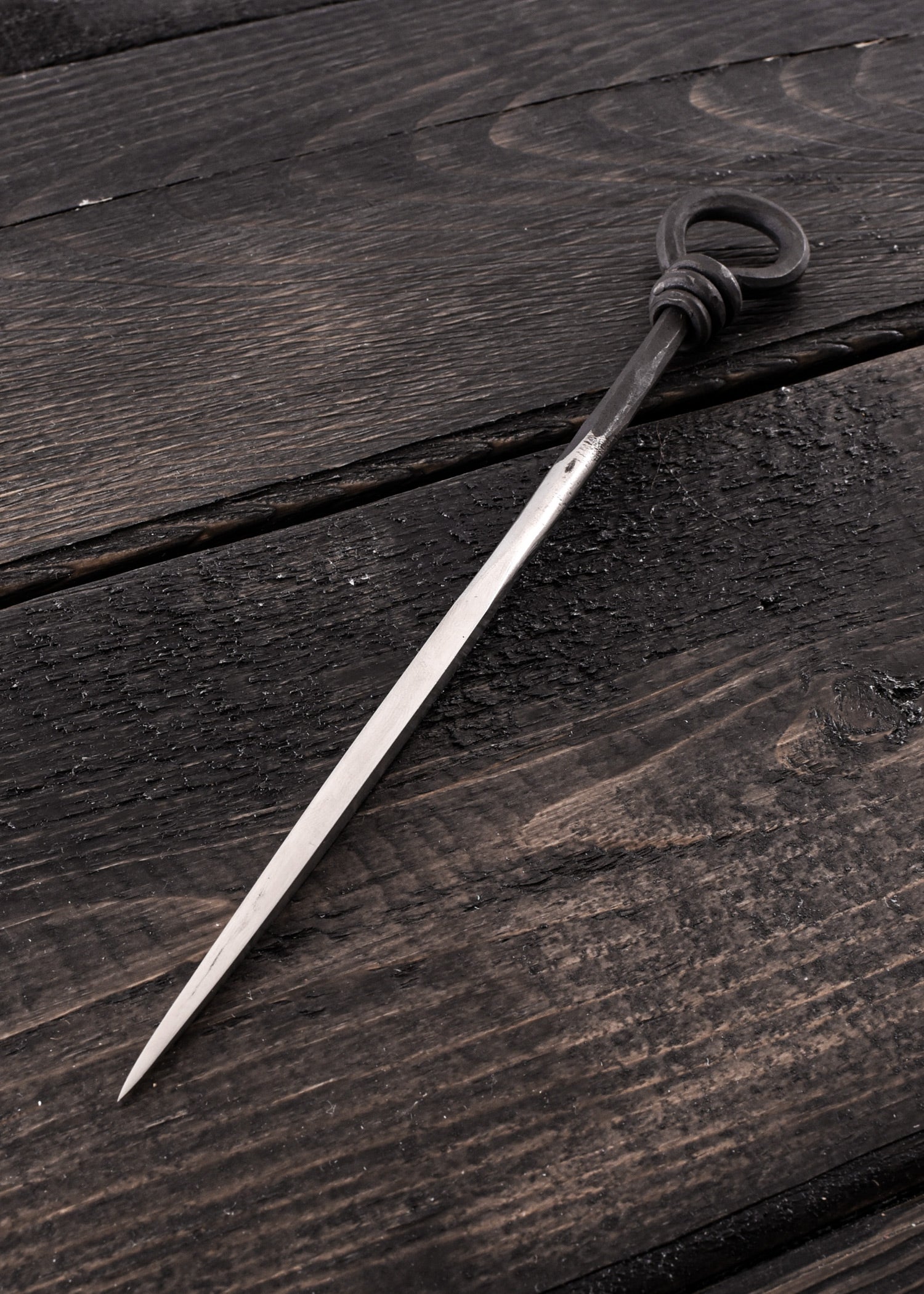 Imagen única de: Lanza Medieval Para Comer, Forjada En Acero Inoxidable.