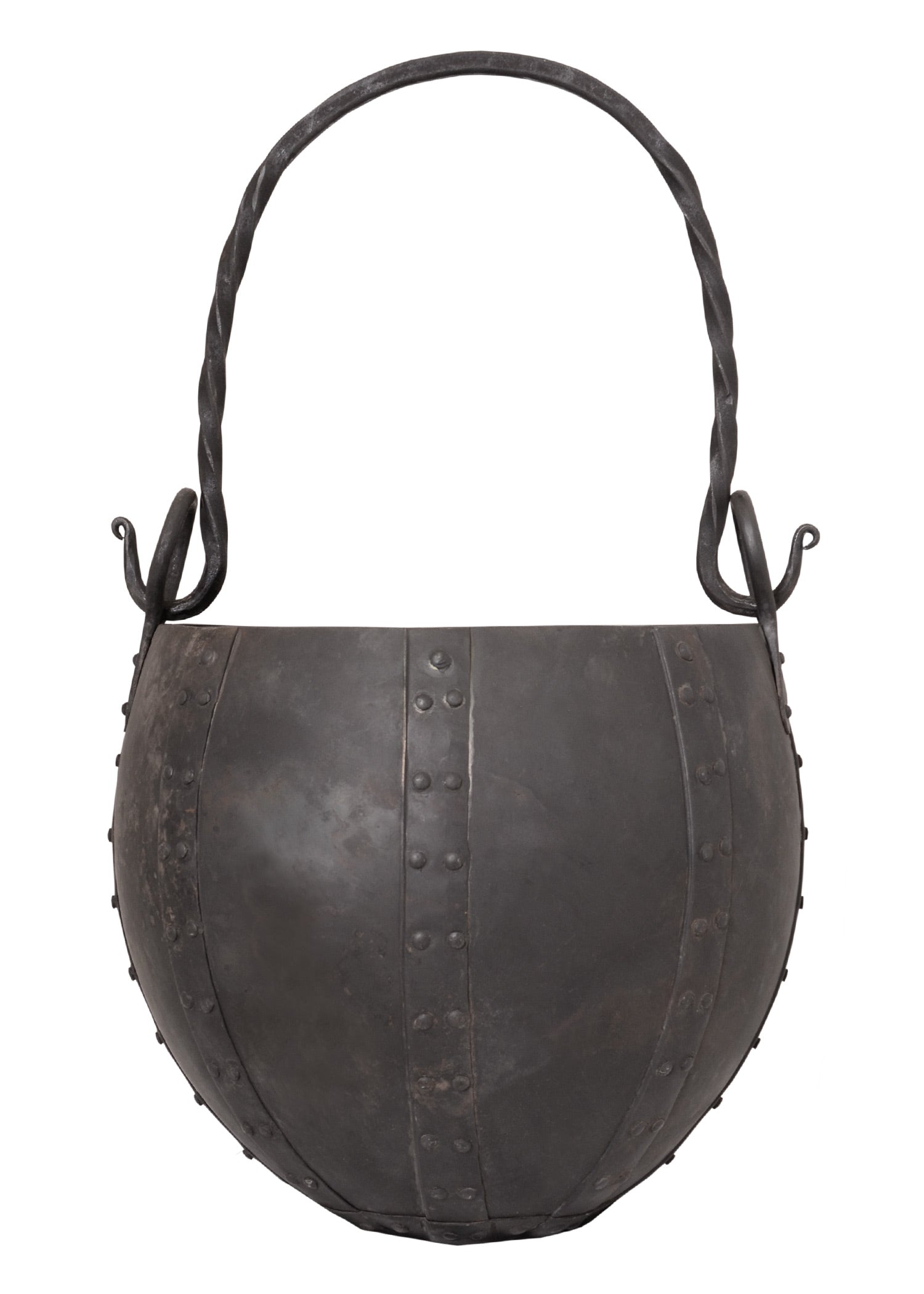 Imagen única de: Olla De Almacenamiento De Acero Remachada, Aprox. 10 Litros