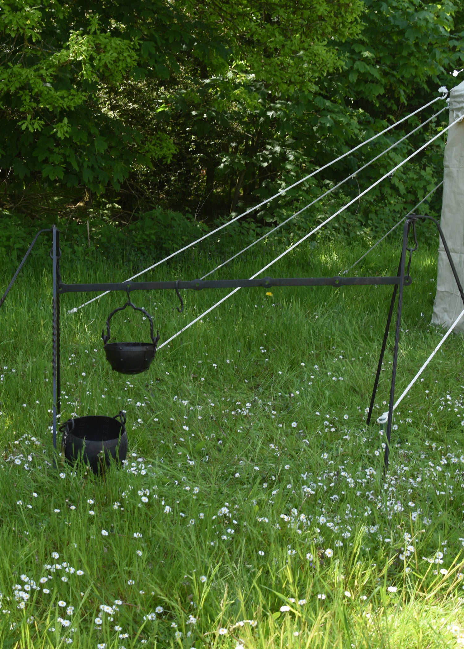 Imagen única de: Barra De Acero Rectangular Para Campamentos Medievales, 6 Agujeros, Aprox.