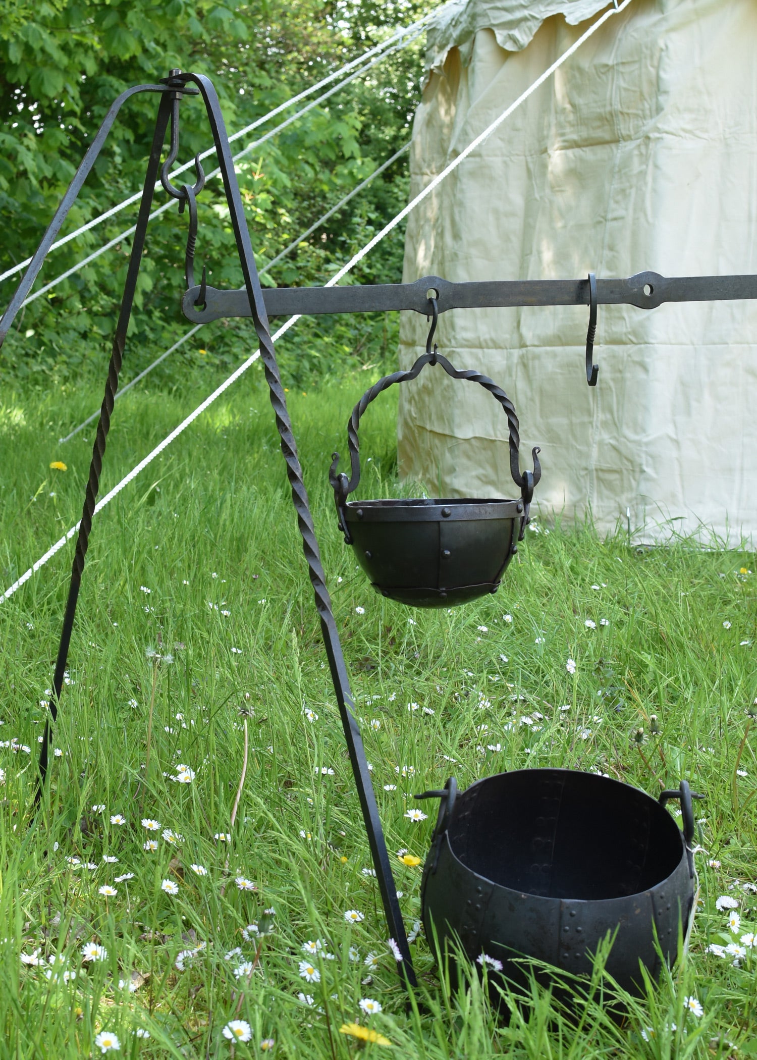 Imagen única de: Barra De Acero Rectangular Para Campamentos Medievales, 6 Agujeros, Aprox.